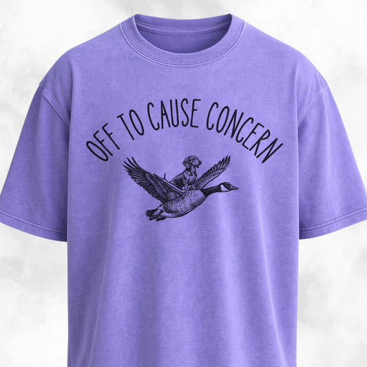 Off To Cause Concern Doxie T-Shirt
