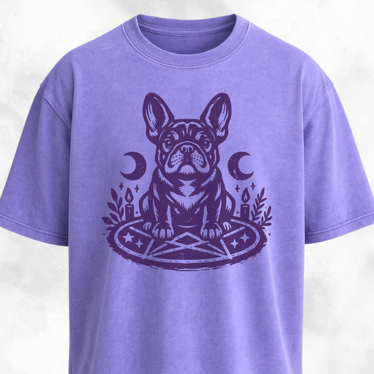 Witchcore Occult French Bulldog T-Shirt