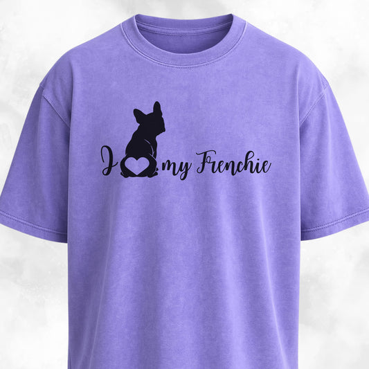 I Love My Frenchie Butt Heart T-Shirt
