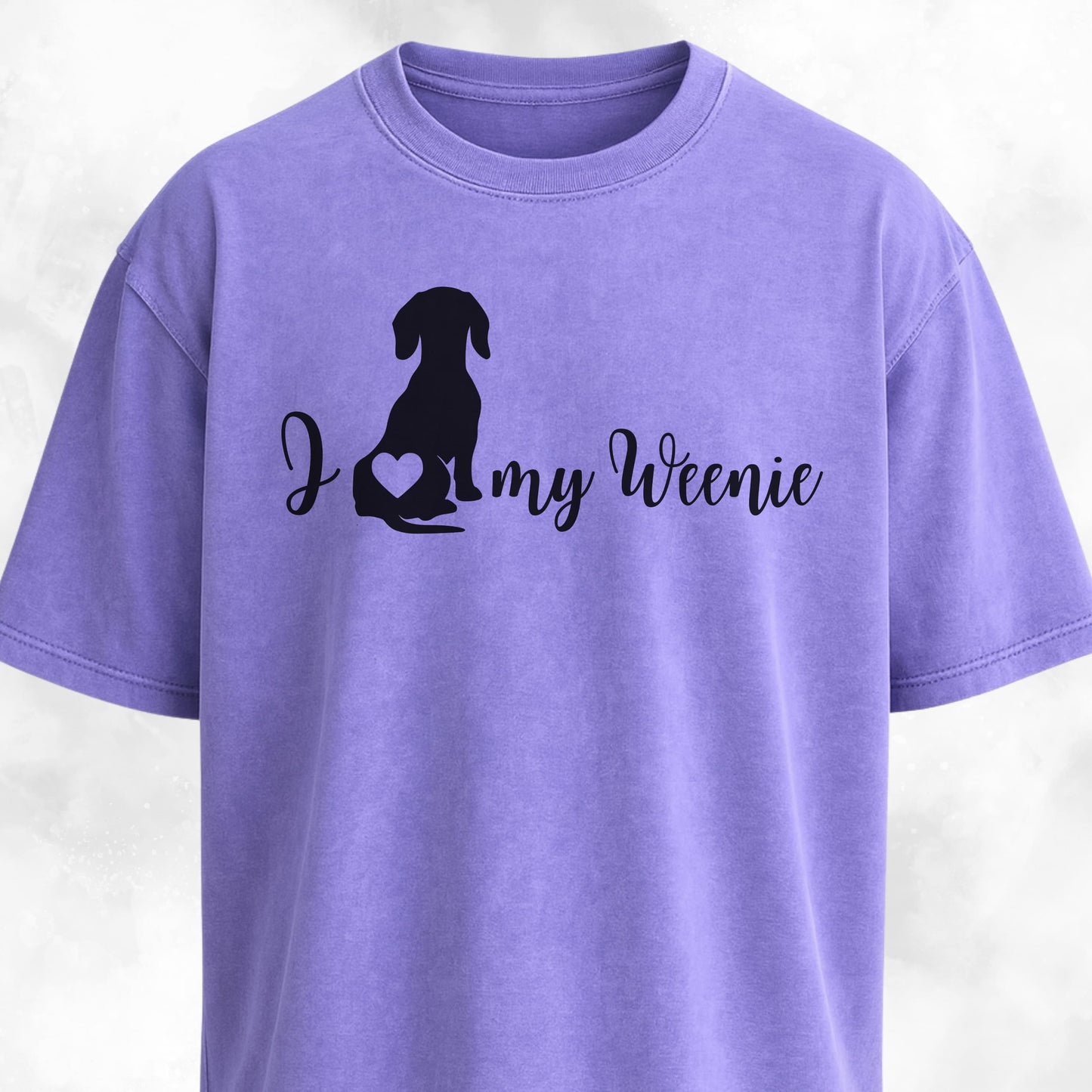 I Love My Weenie Butt Heart T-Shirt