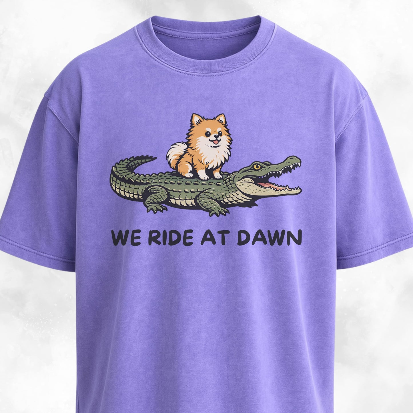 We Ride At Dawn Pomeranian T-Shirt