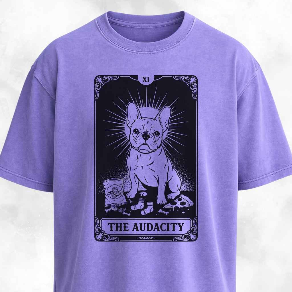 The Audacity Tarot Card Frenchie Edition T-Shirt