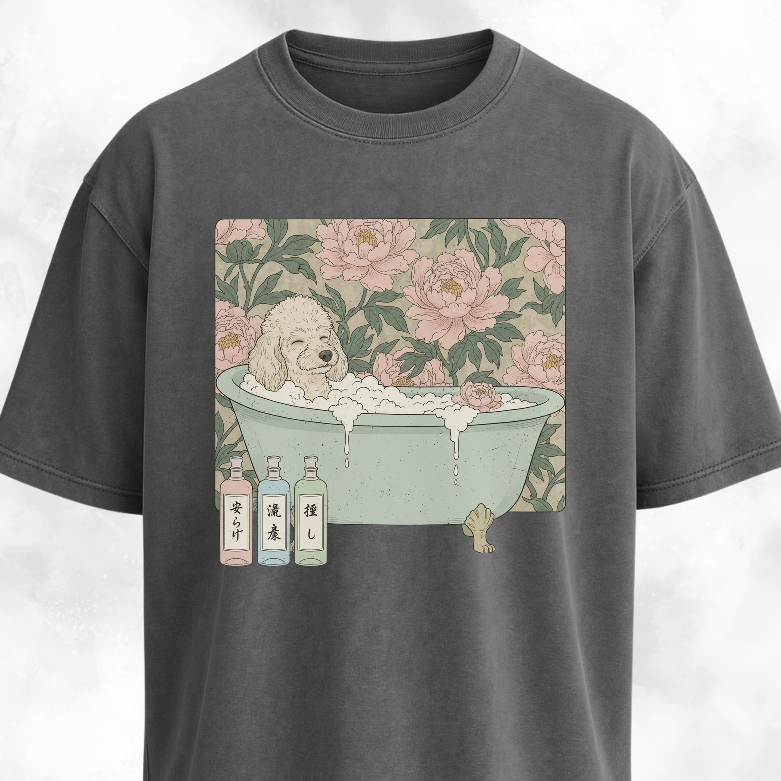 Poodle Taking A Bath T-Shirt