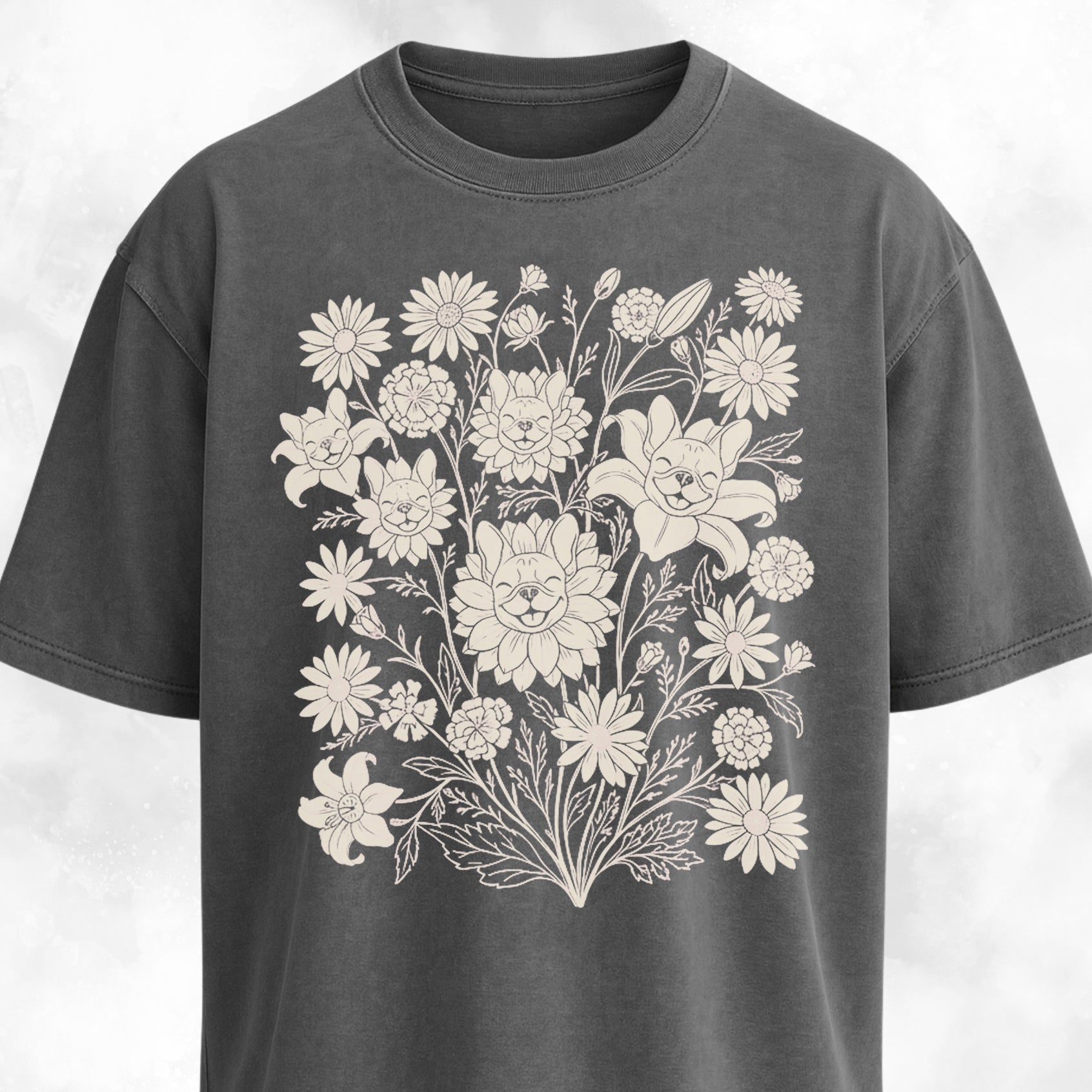 Frenchies Wildflower Composition T-Shirt