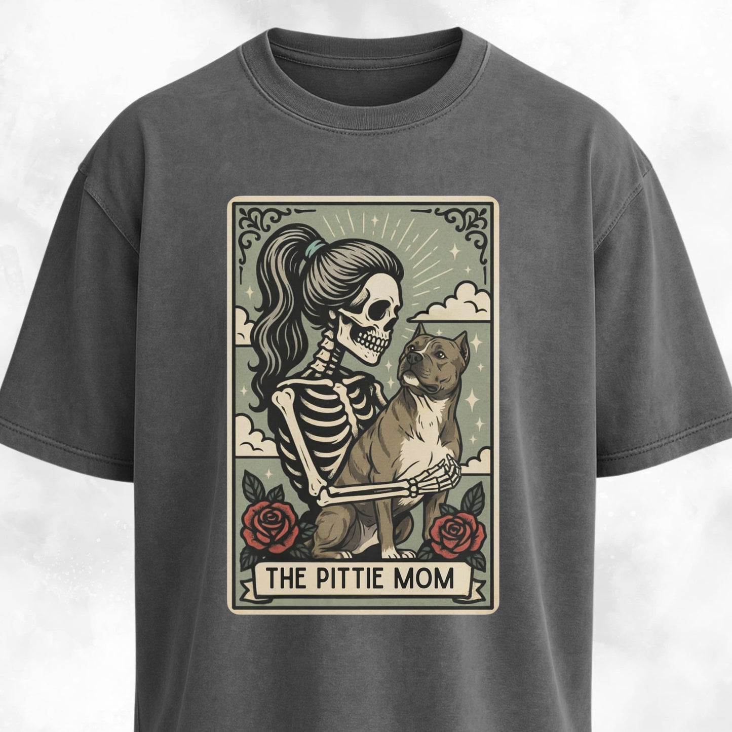 The Pittie Mom Tarot Card T-Shirt