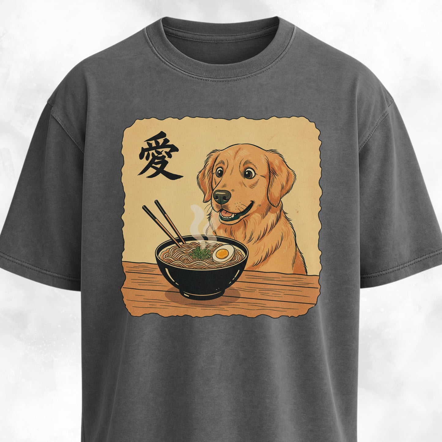 Japanese Goldie Eating Ramen T-Shirt