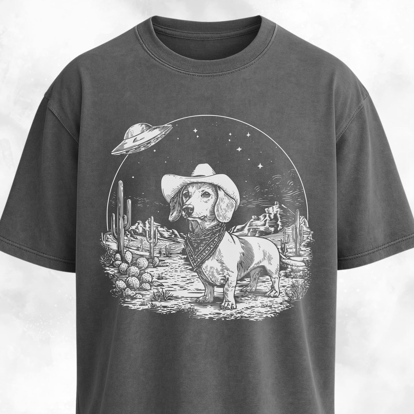 Cowboy Doxie In The Desert T-Shirt