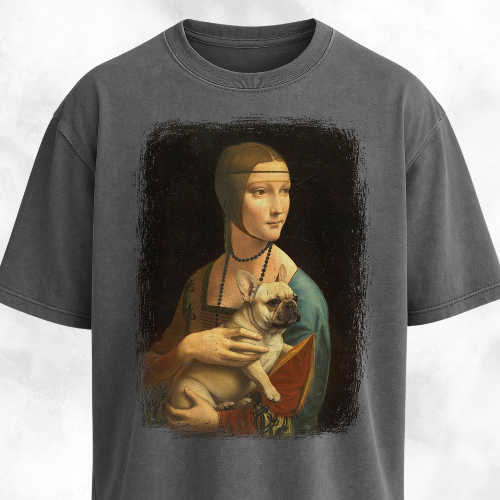 Lady With An Ermine Frenchie Edition T-Shirt