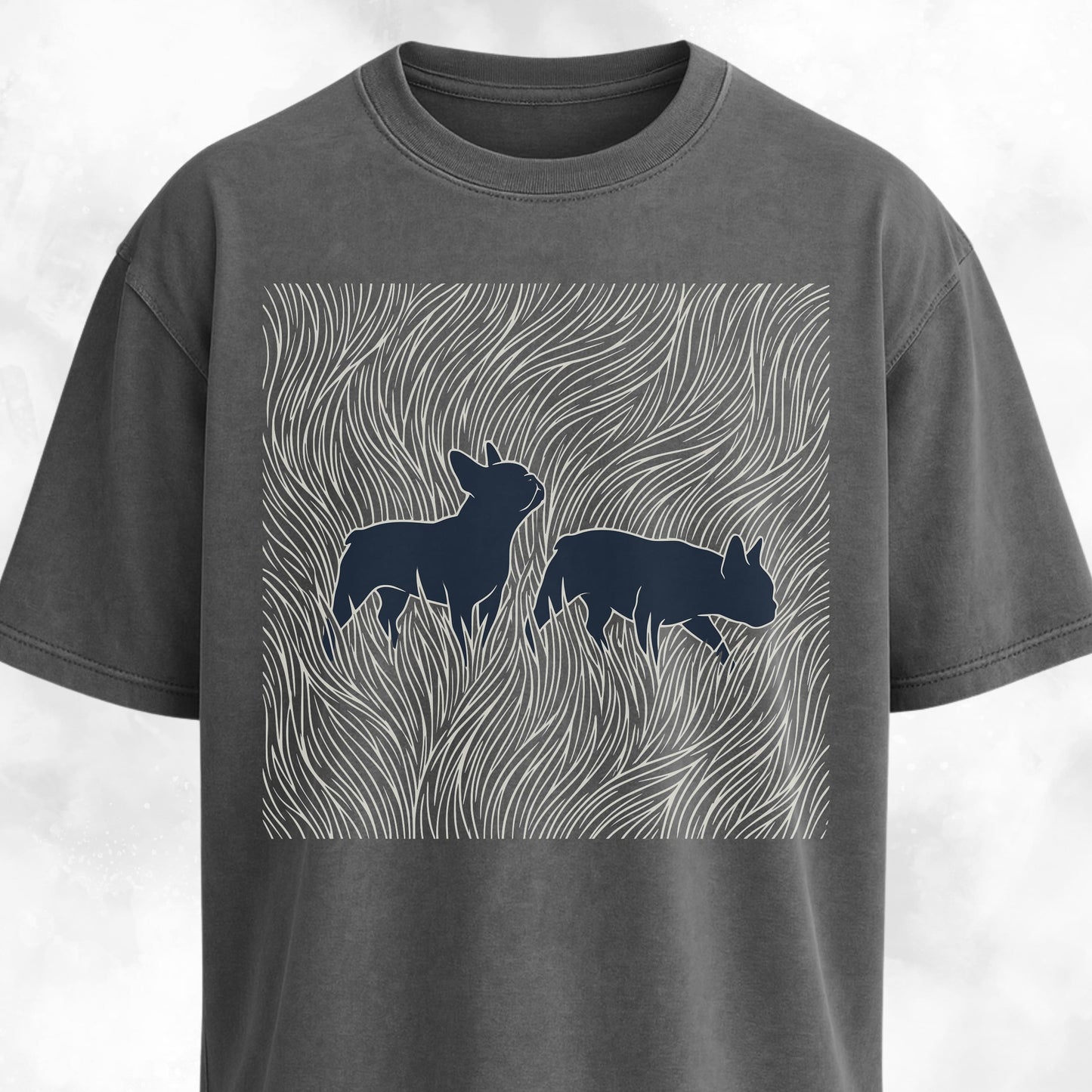 Frenchies In A Grass Field T-Shirt