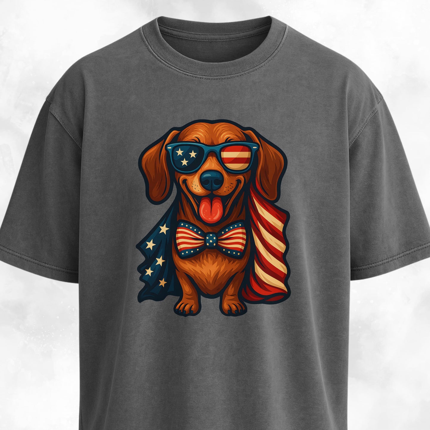 American Flag Doxie T-Shirt