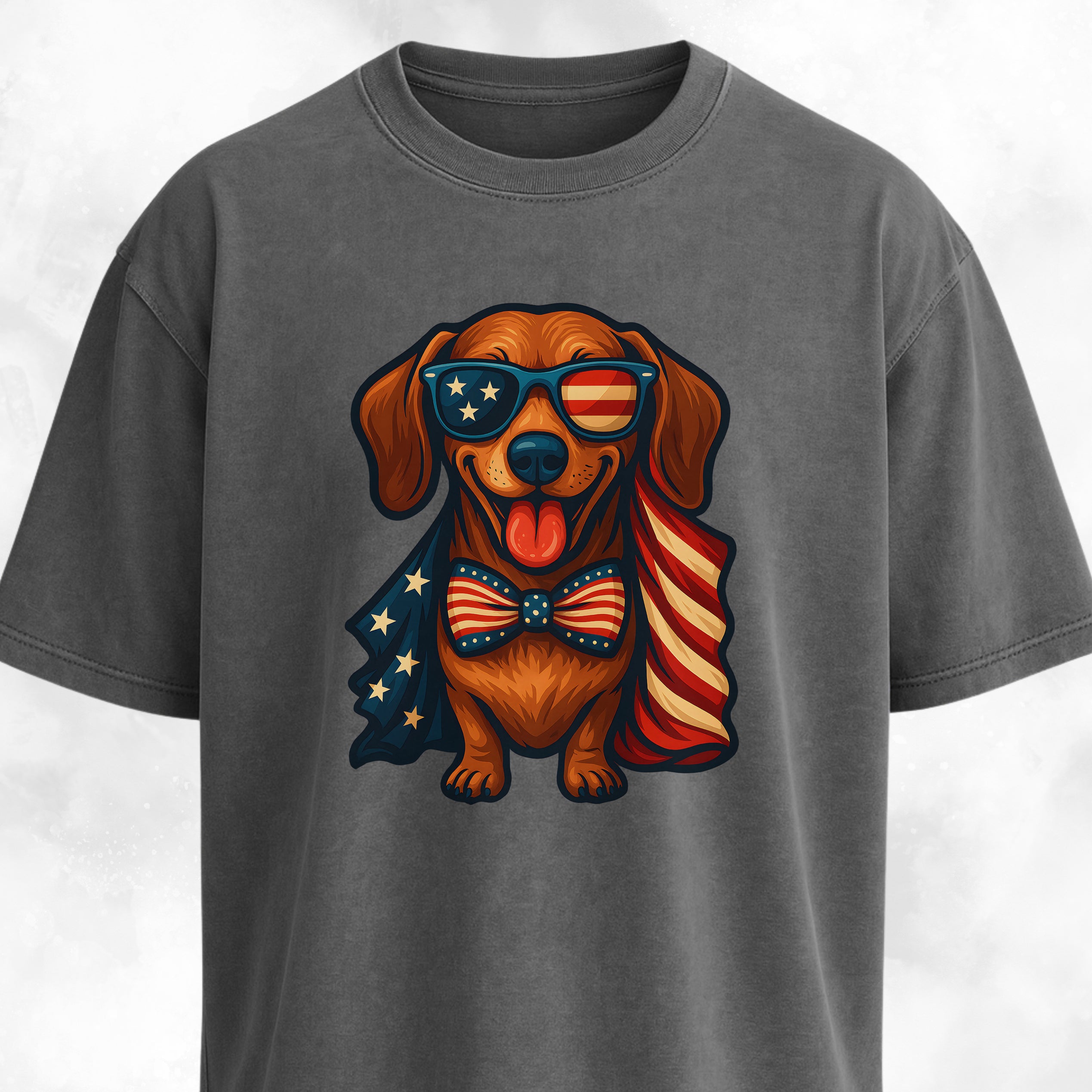 American Flag Doxie T-Shirt