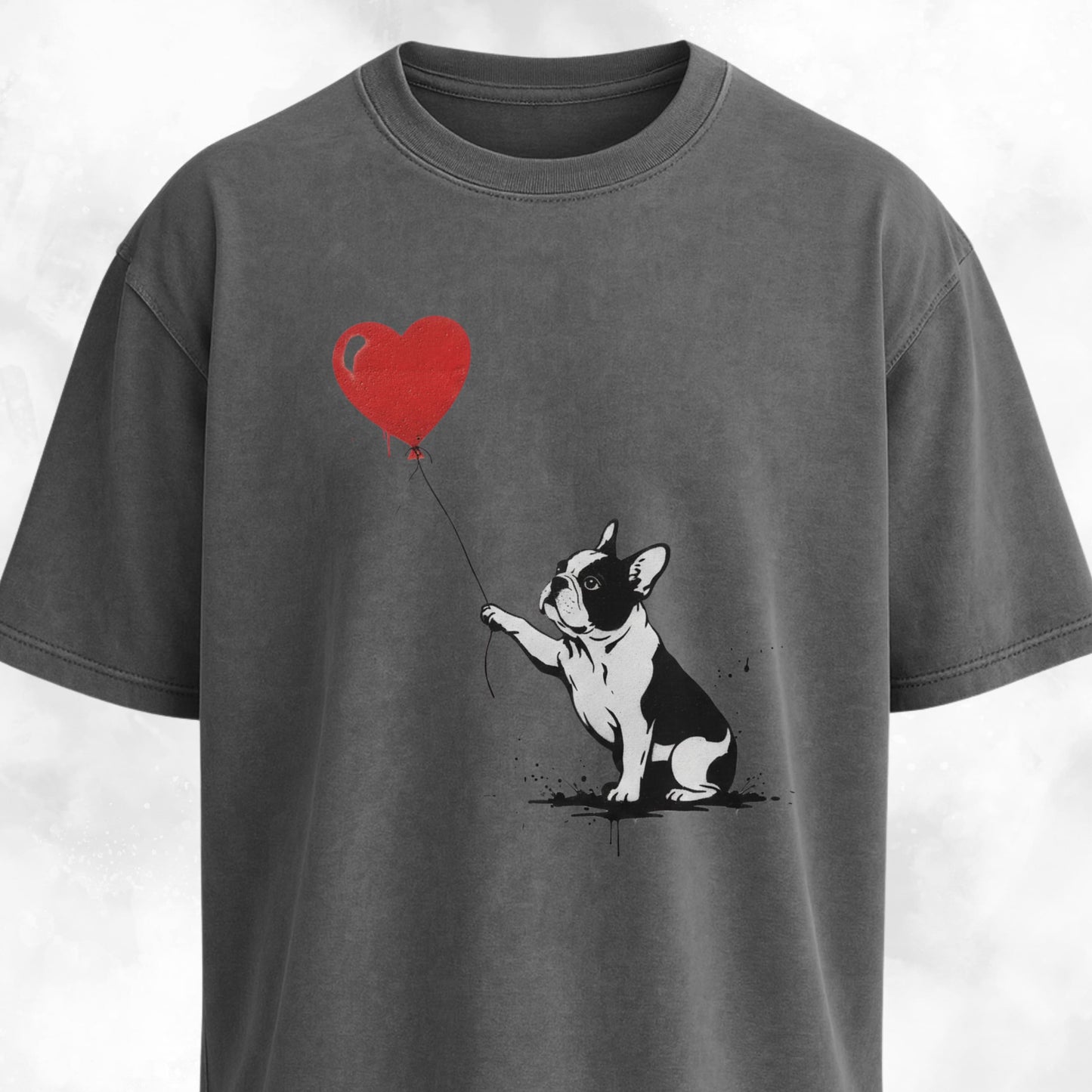 Frenchie With A Red Balloon T-Shirt