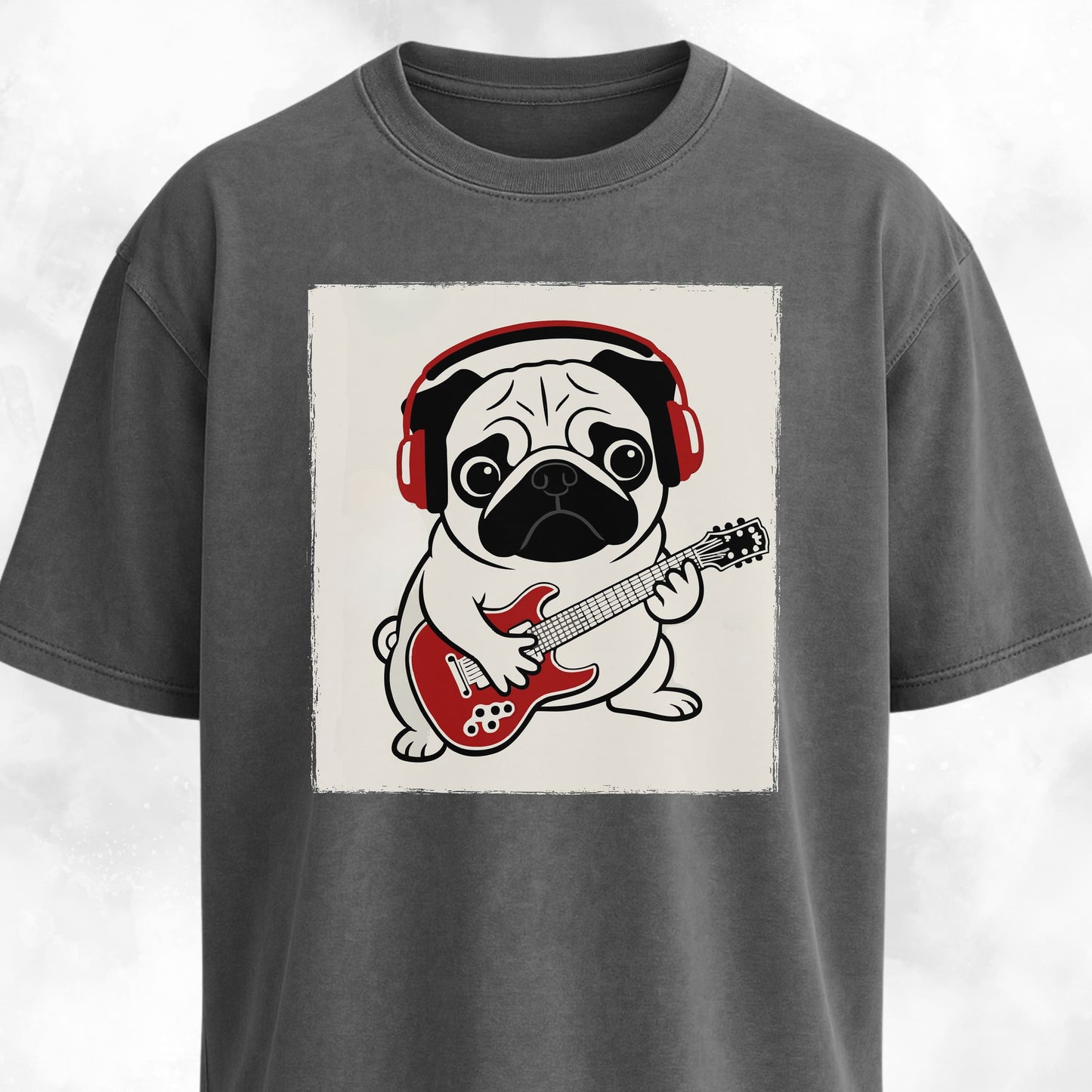Pug Playing The Guitar T-Shirt