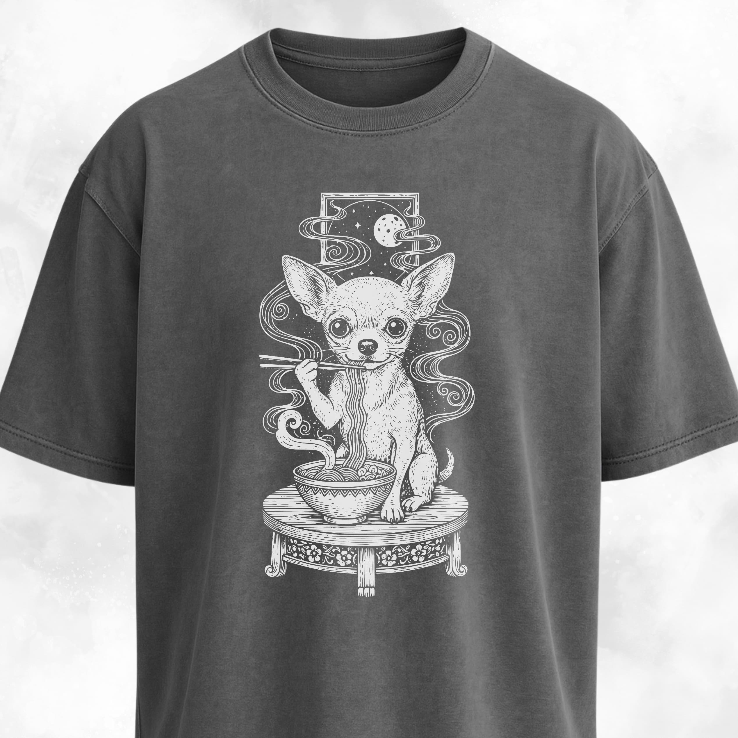 Chihuahua Eating Ramen T-Shirt