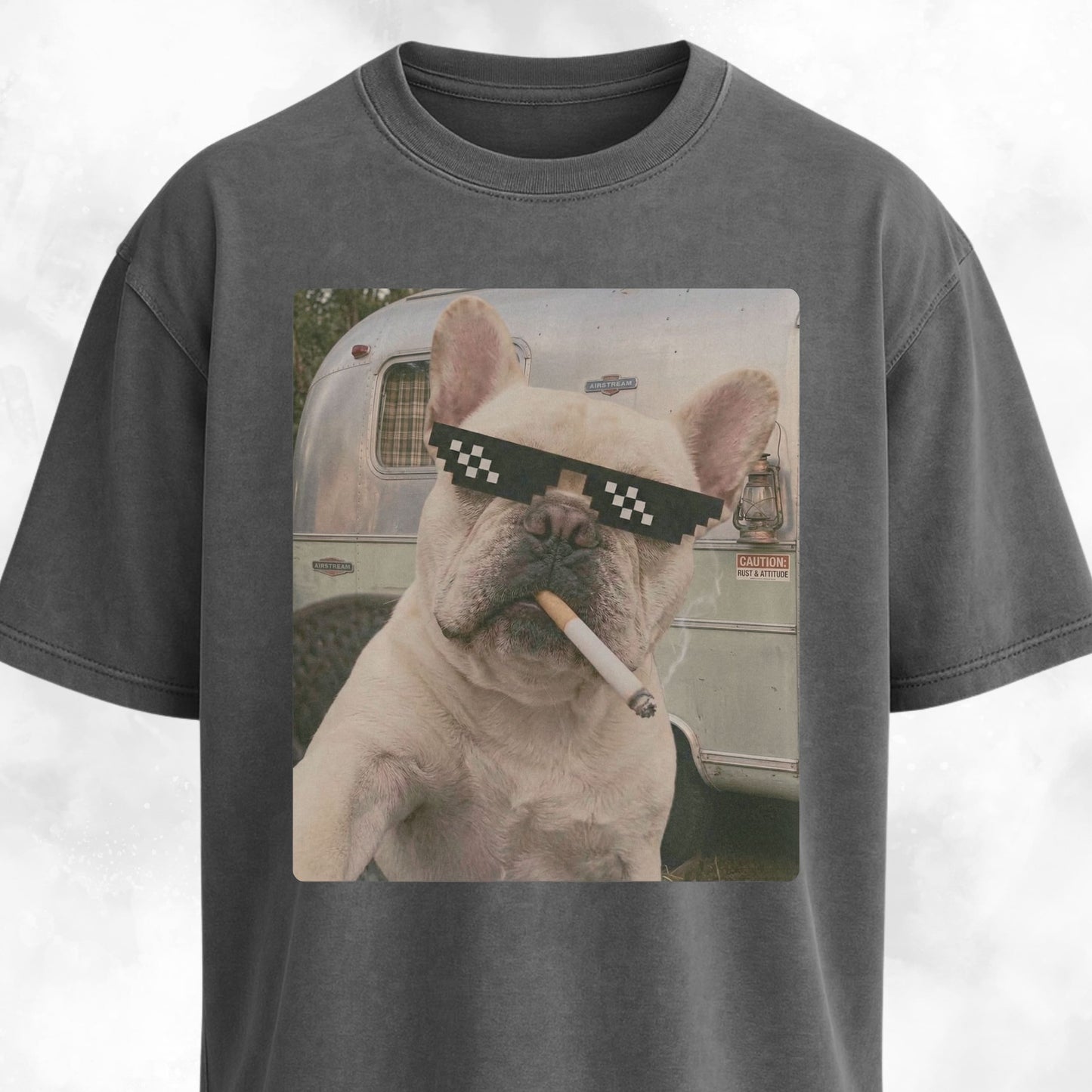 French Bulldog Vintage Selfie T-Shirt