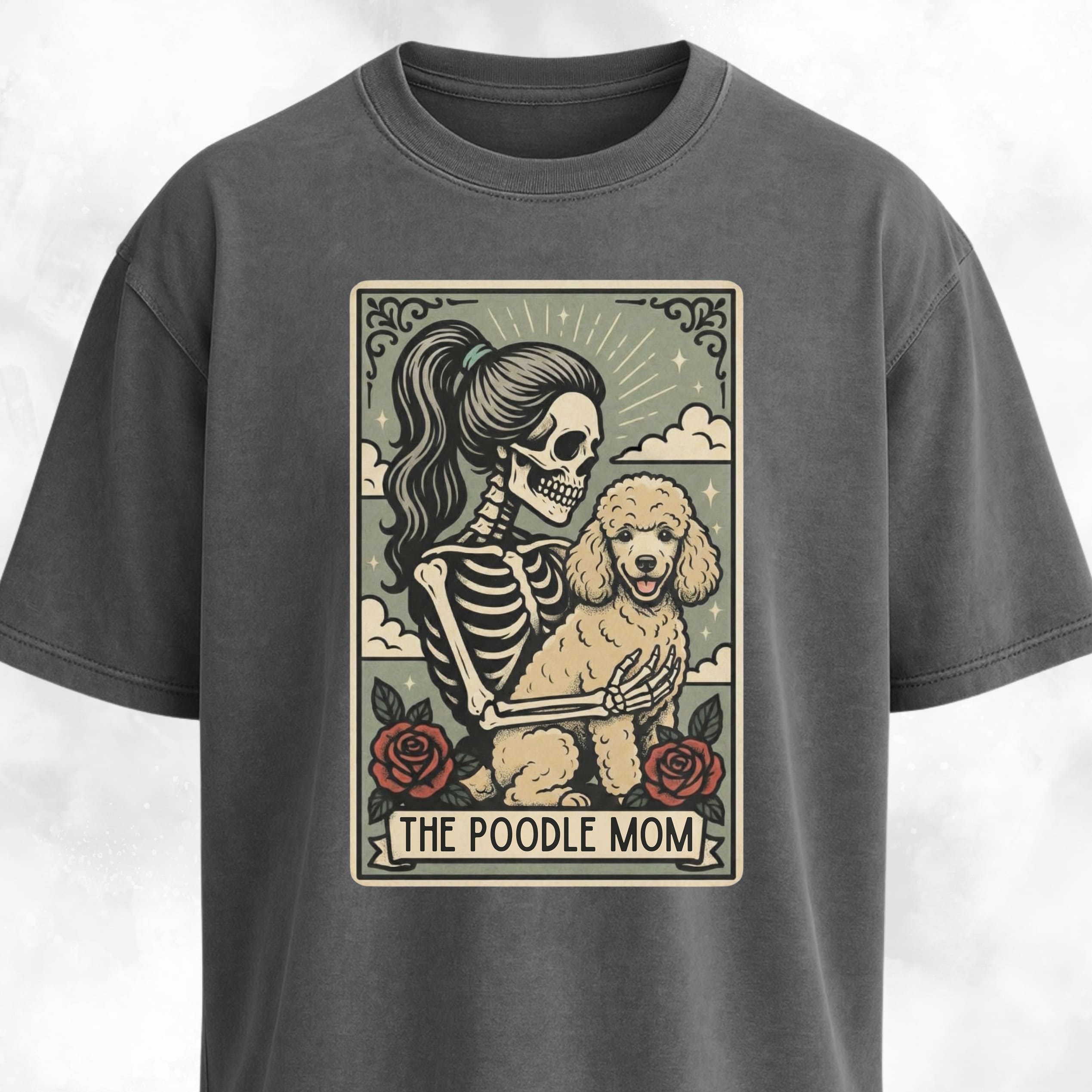 The Poodle Mom Tarot Card T-Shirt