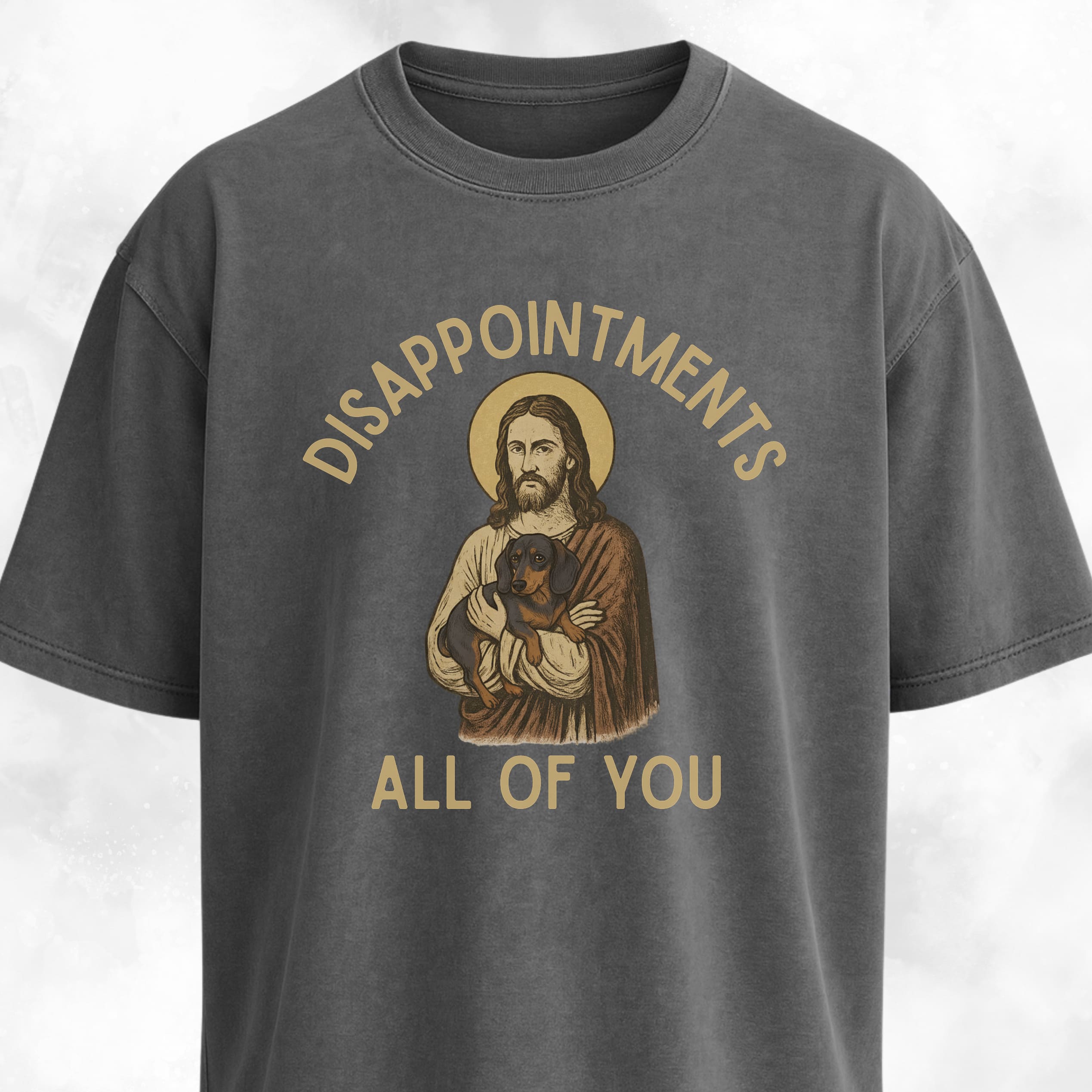 Disappointed Jesus Dachshund Edition T-Shirt