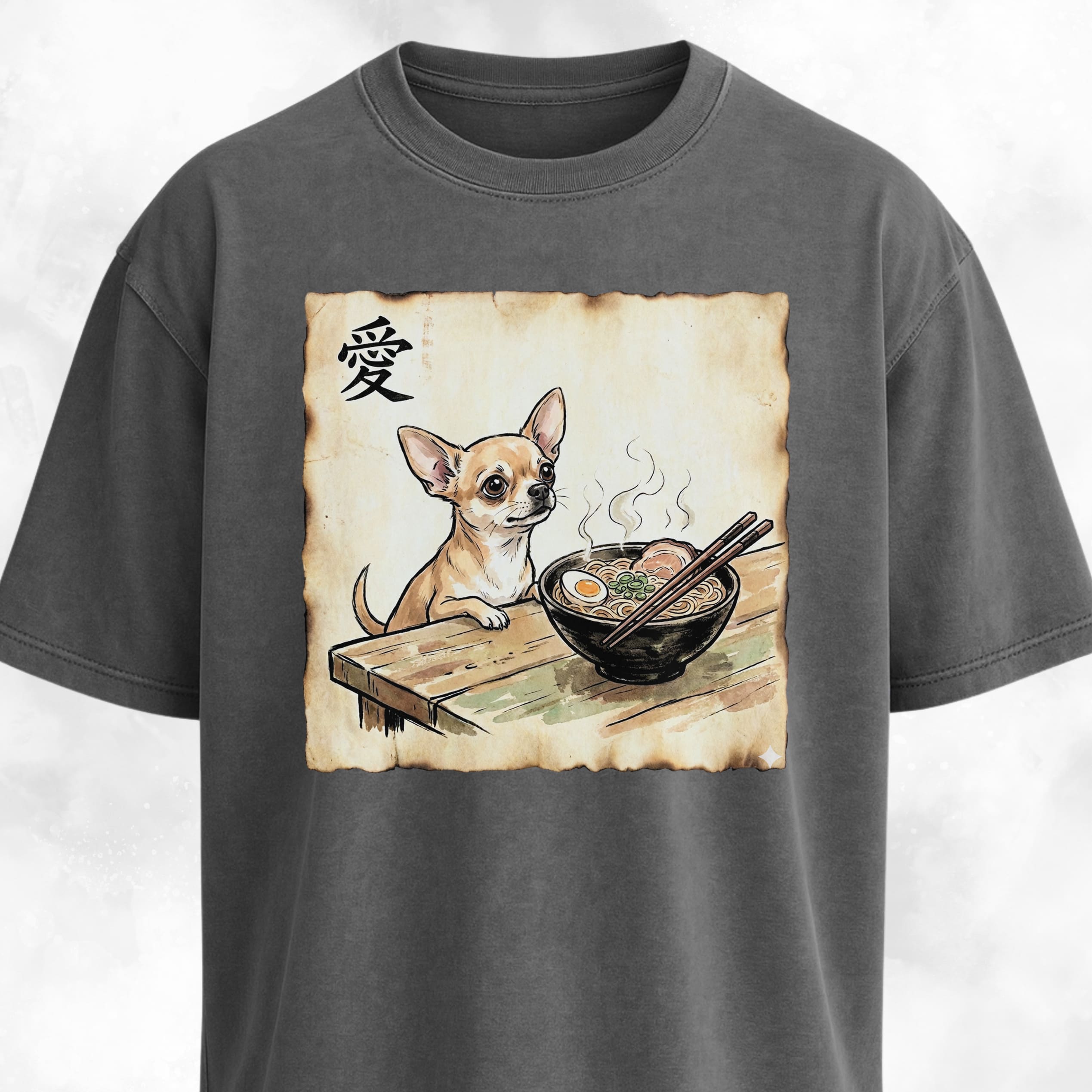 Japanese Chihuahua Eating Ramen T-Shirt