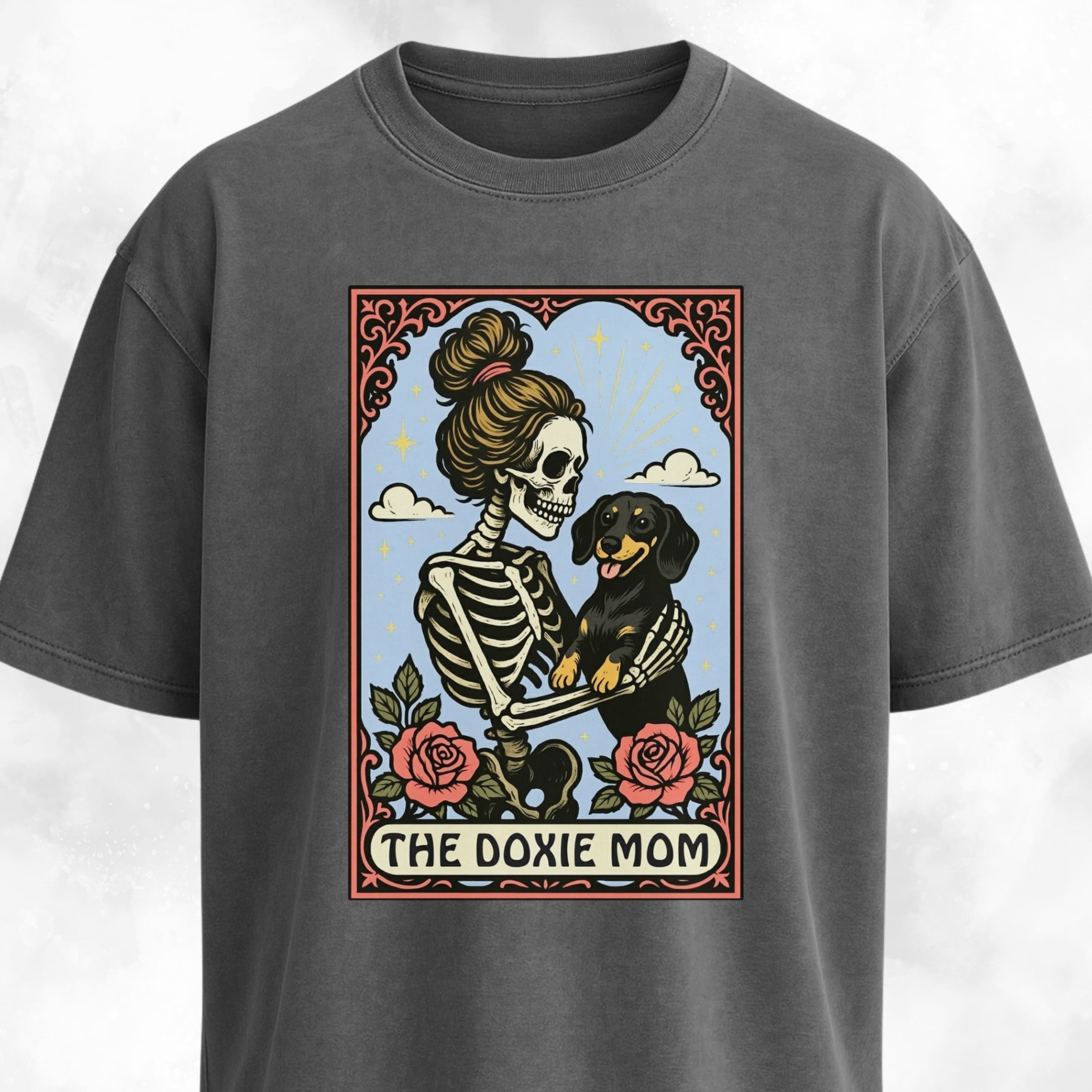 The Doxie Blonde Mom Tarot Card T-Shirt