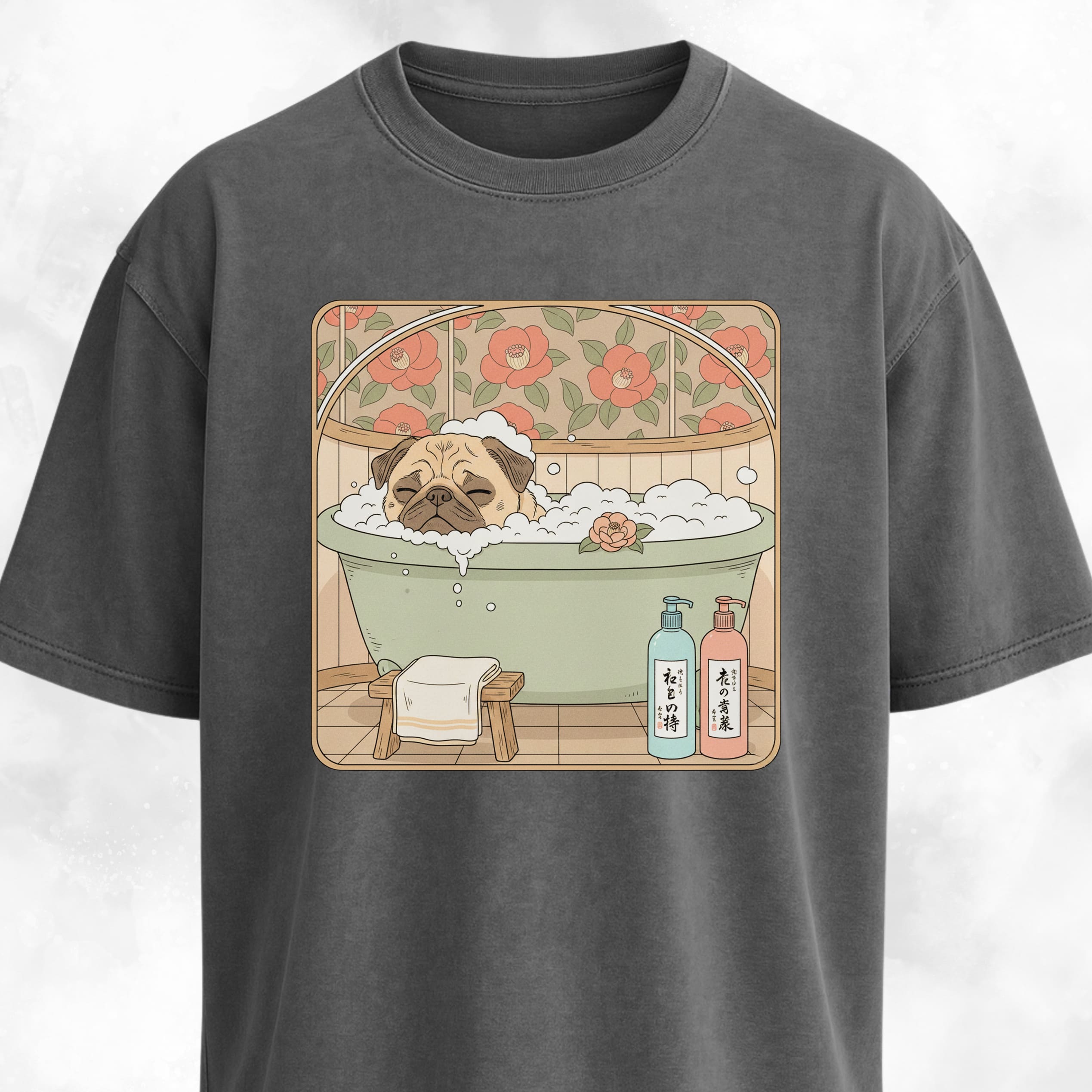 Pug Taking A Bath T-Shirt