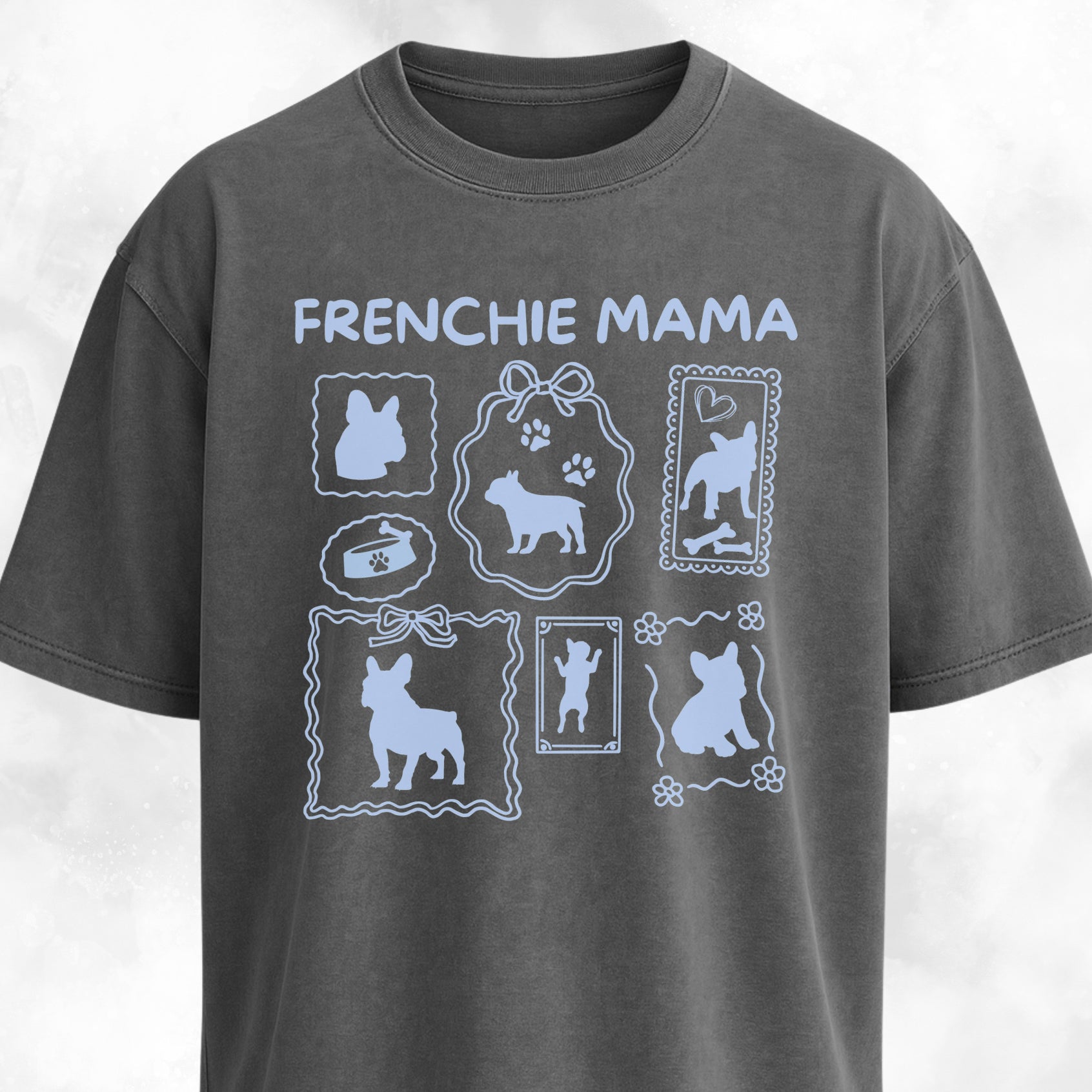 Frenchie Mama Collage T-Shirt