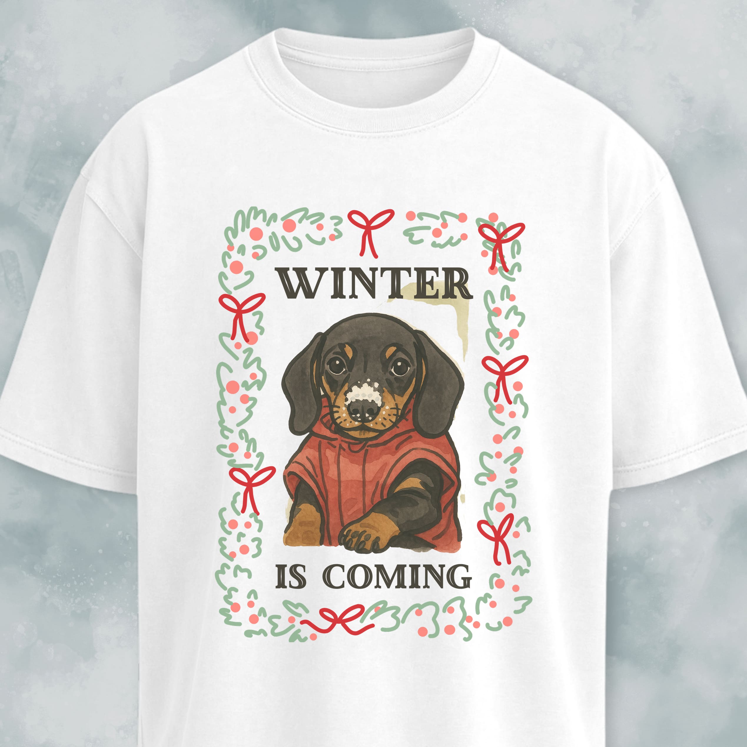 Winter Is Coming Dachshund Pup T-Shirt