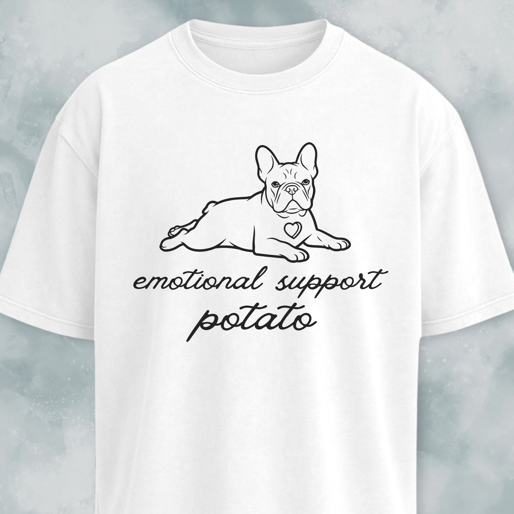Emotional Support Potato Frenchie T-Shirt