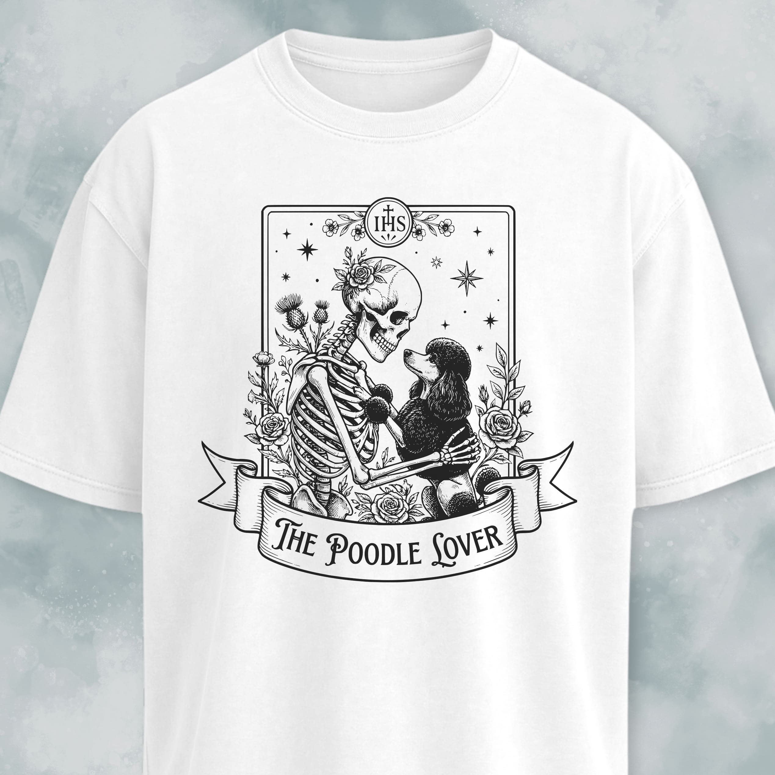 The Poodle Lover Tarot Card T-Shirt