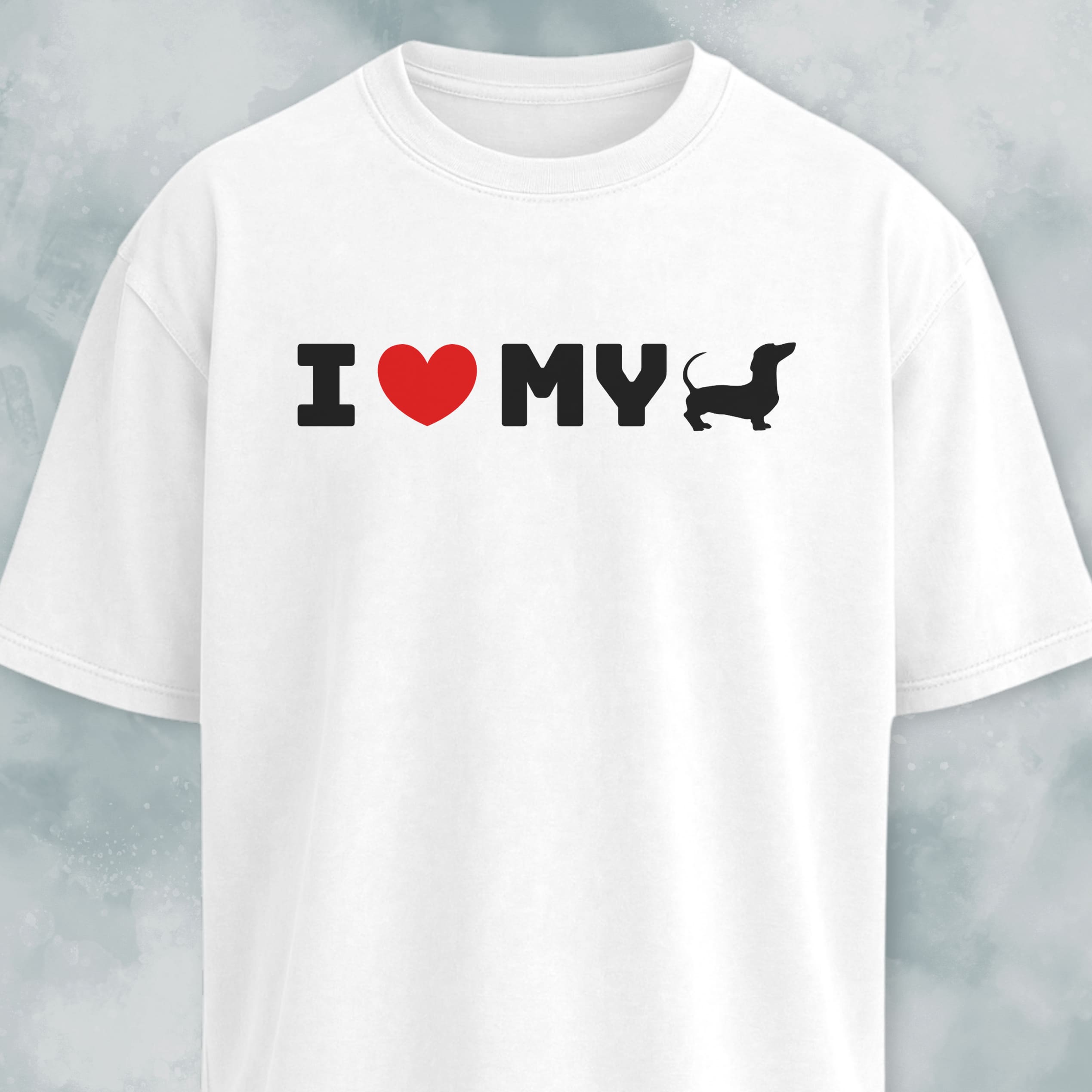 I Love My Doxie Minimal T-Shirt