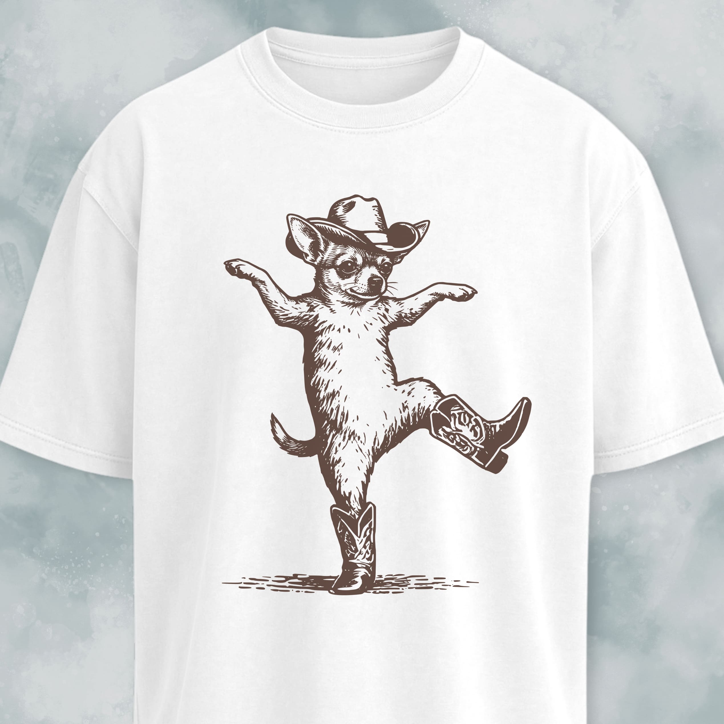 Chihuahua In Boots Dancing - T-Shirt