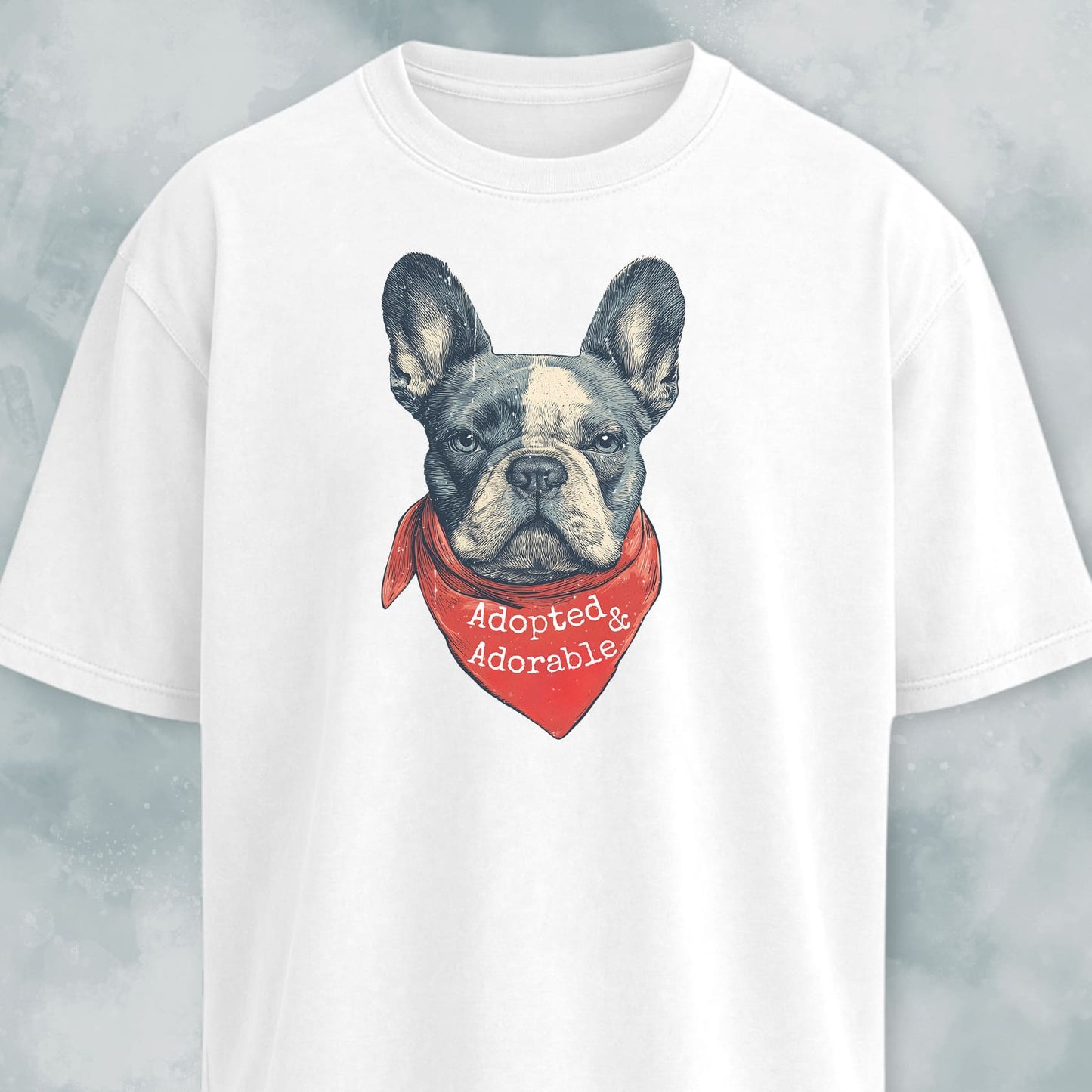 Adopted And Adorable Frenchie Rescue T-Shirt