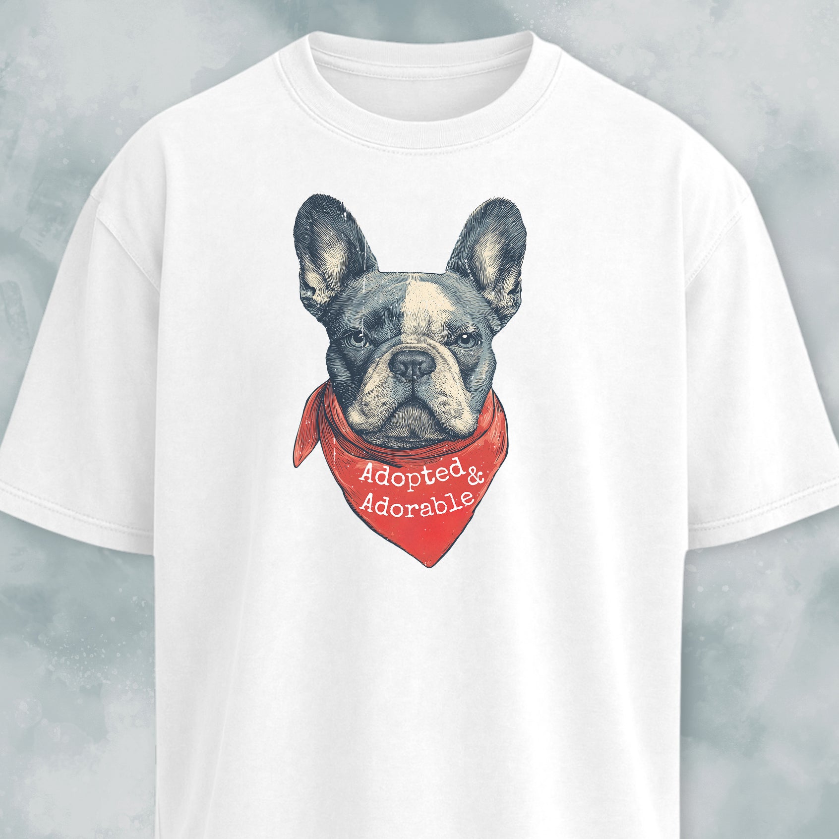 Adopted And Adorable Frenchie Rescue T-Shirt