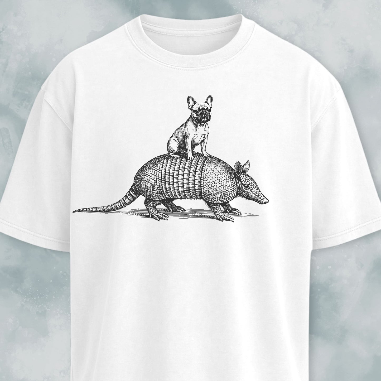 Frenchie On Armadillo T-Shirt