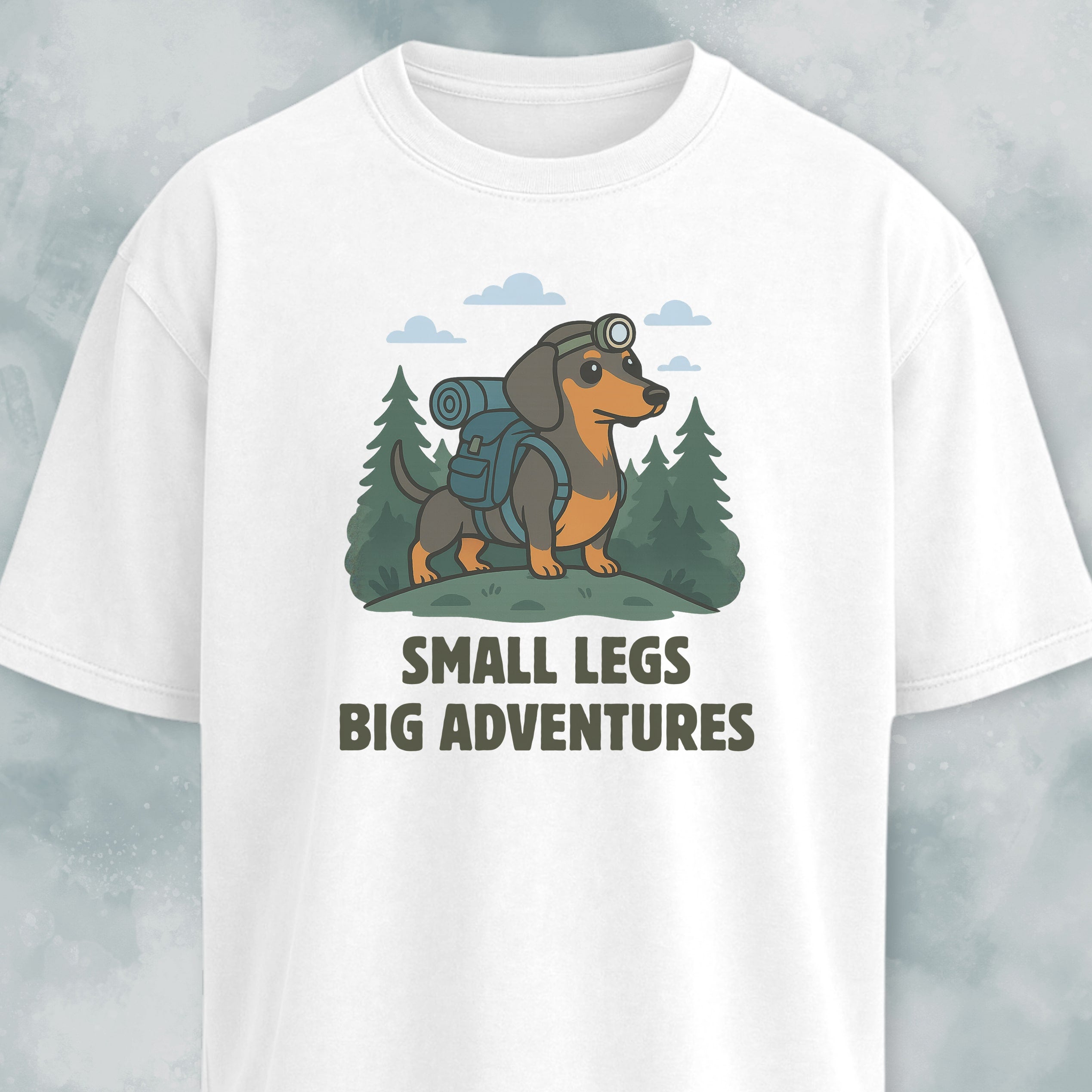 Small Legs Big Adventures Trekking Doxie T-Shirt
