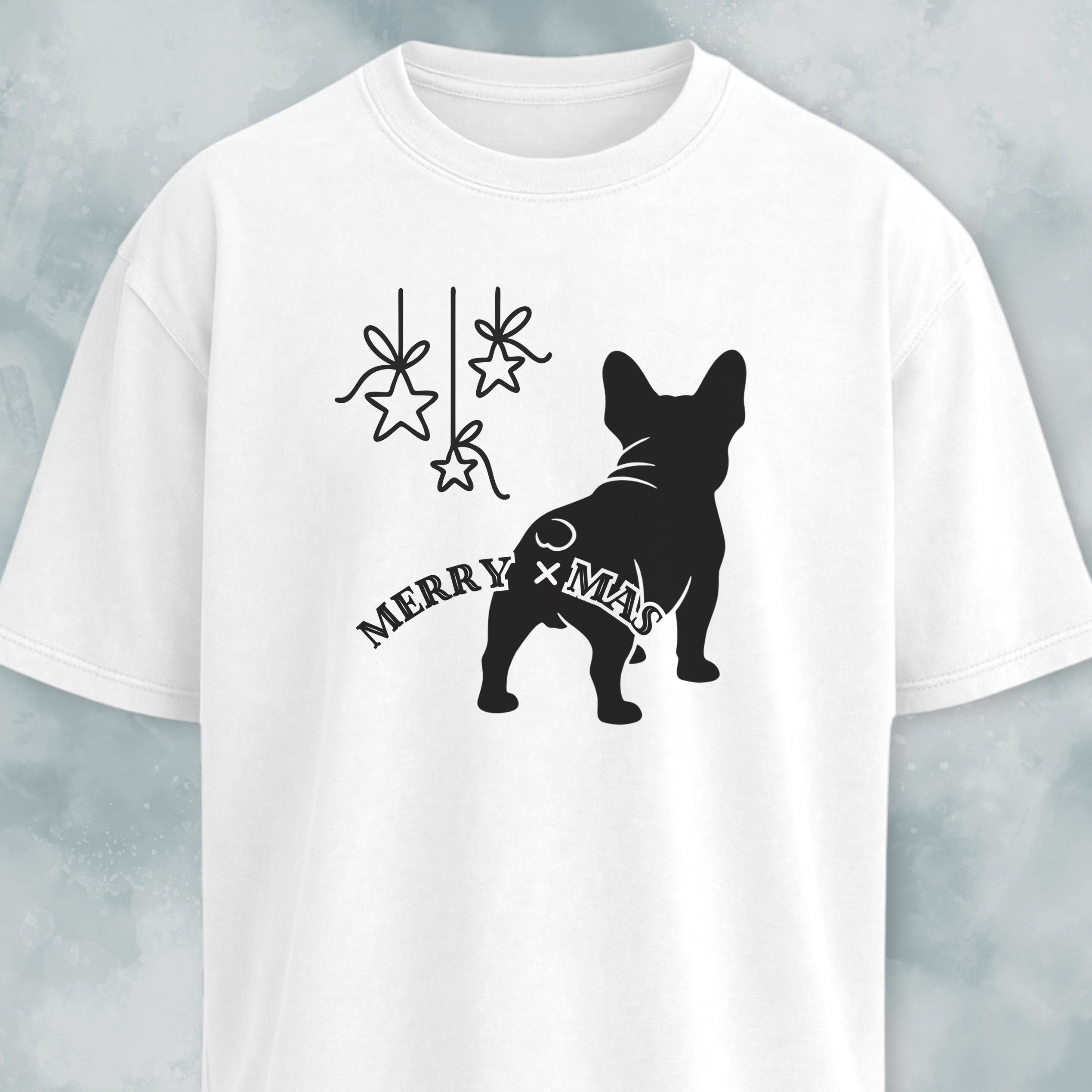 Merry Christmas Funny Frenchie Butt T-Shirt