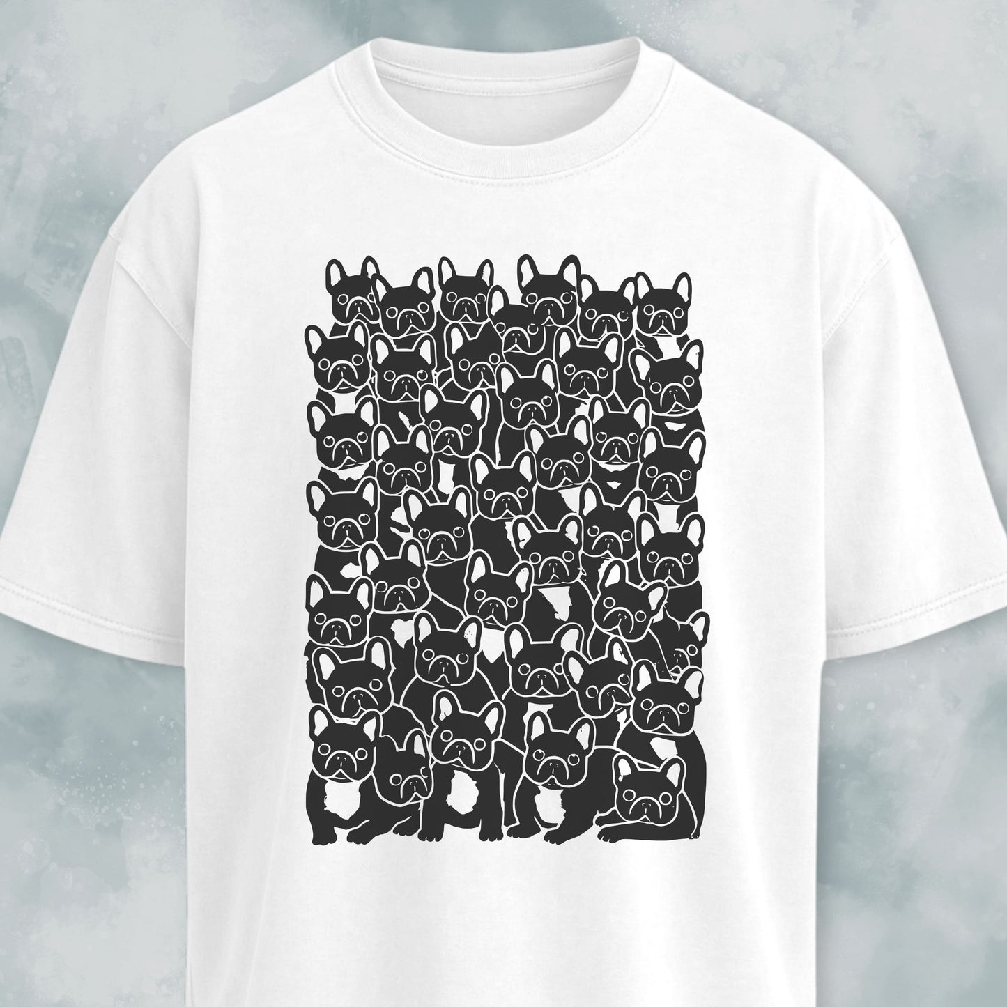 Cute Frenchies Crowd T-Shirt