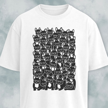 Cute Frenchies Crowd T-Shirt