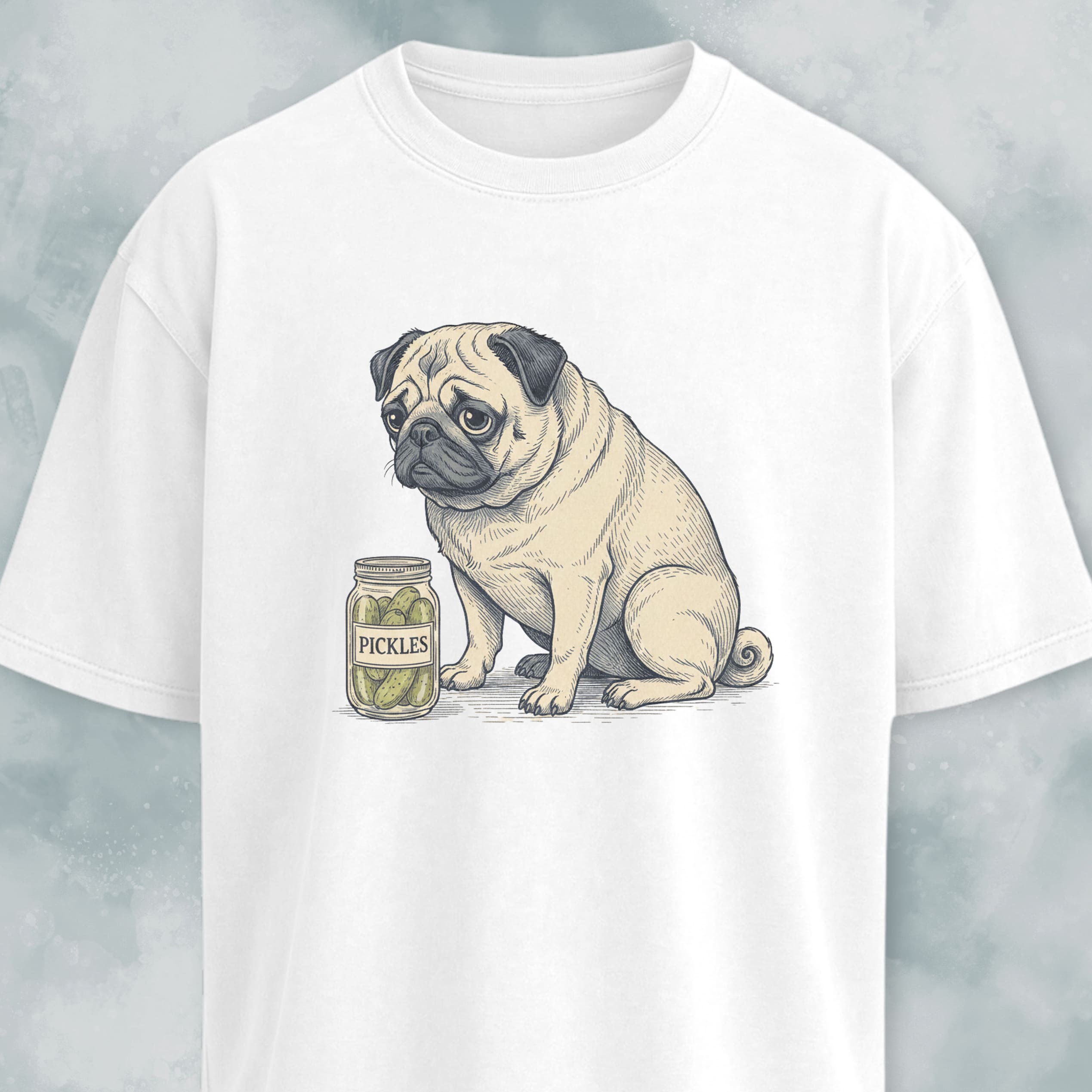 Pug With Pickles T-Shirt
