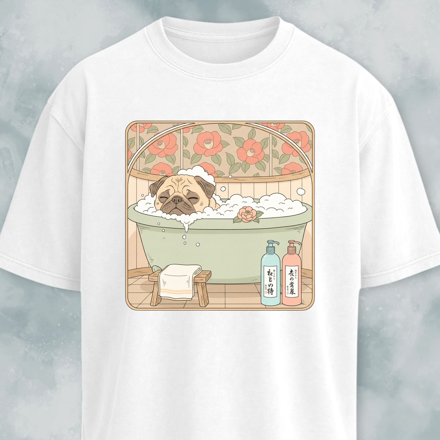 Pug Taking A Bath T-Shirt