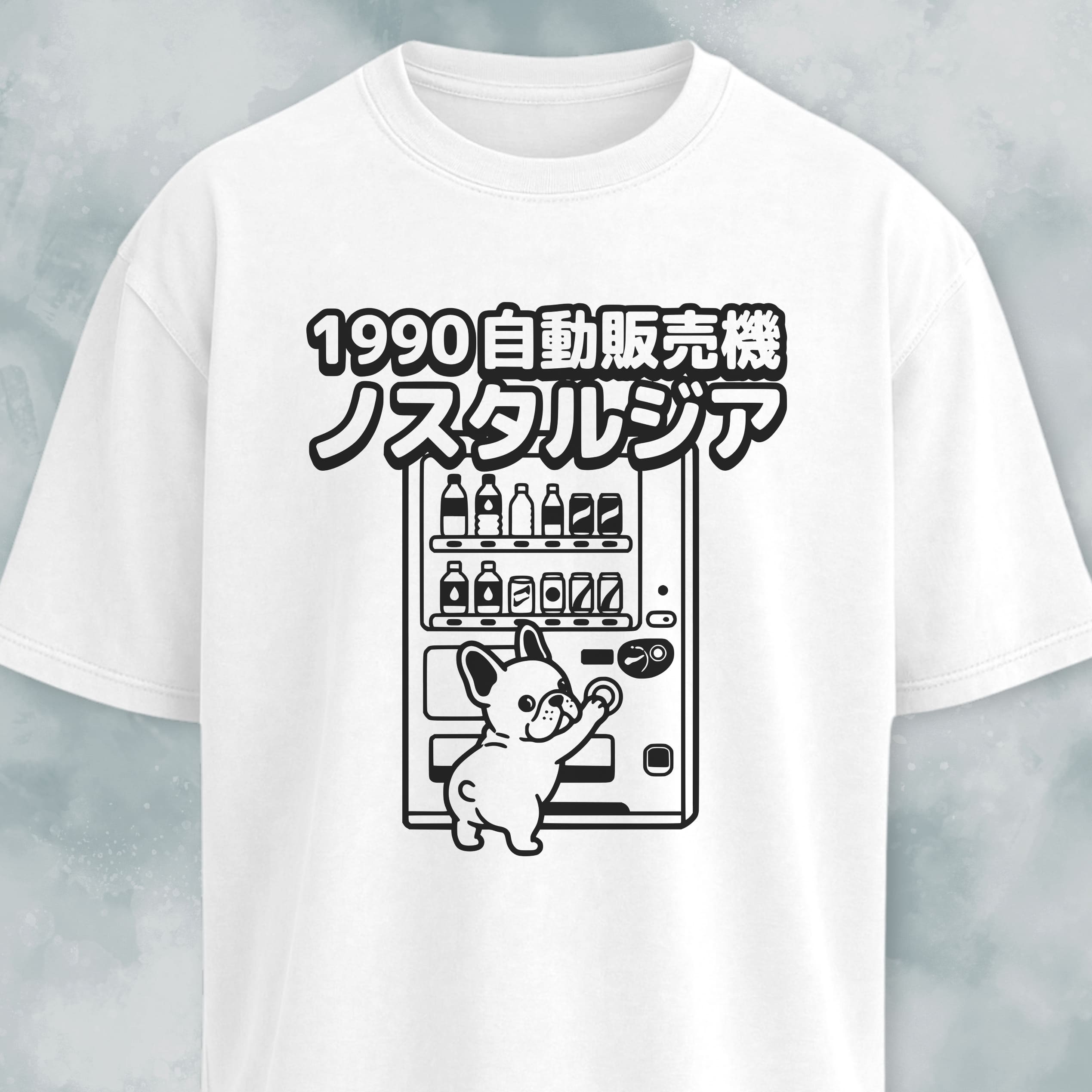 Frenchie Japanese Vending Machine T-Shirt