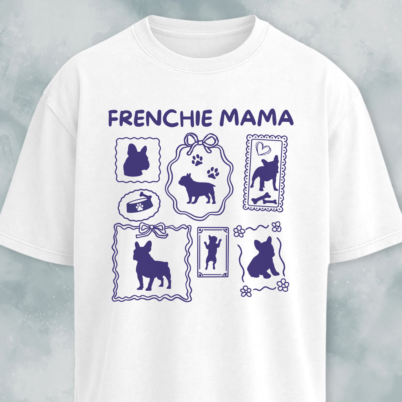 Frenchie Mama Collage T-Shirt