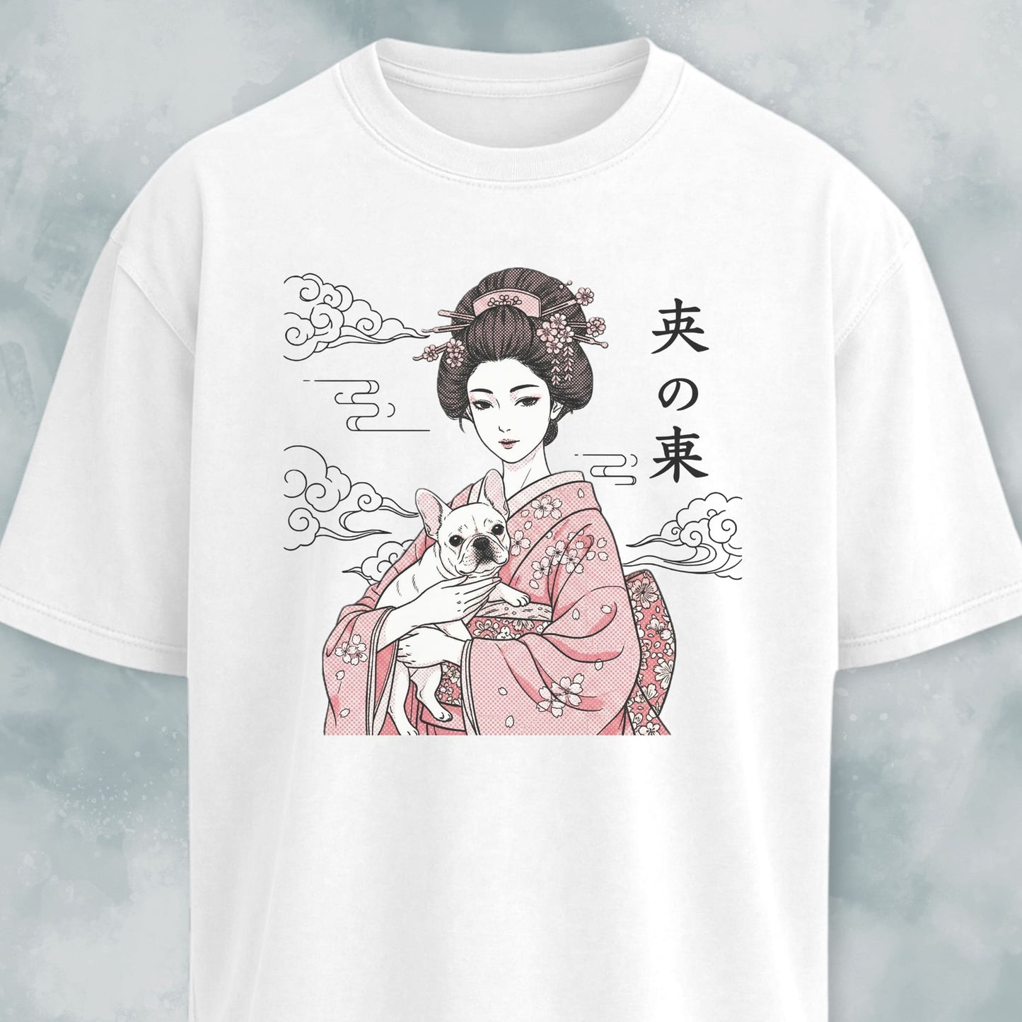 Geisha With A Frenchie T-Shirt