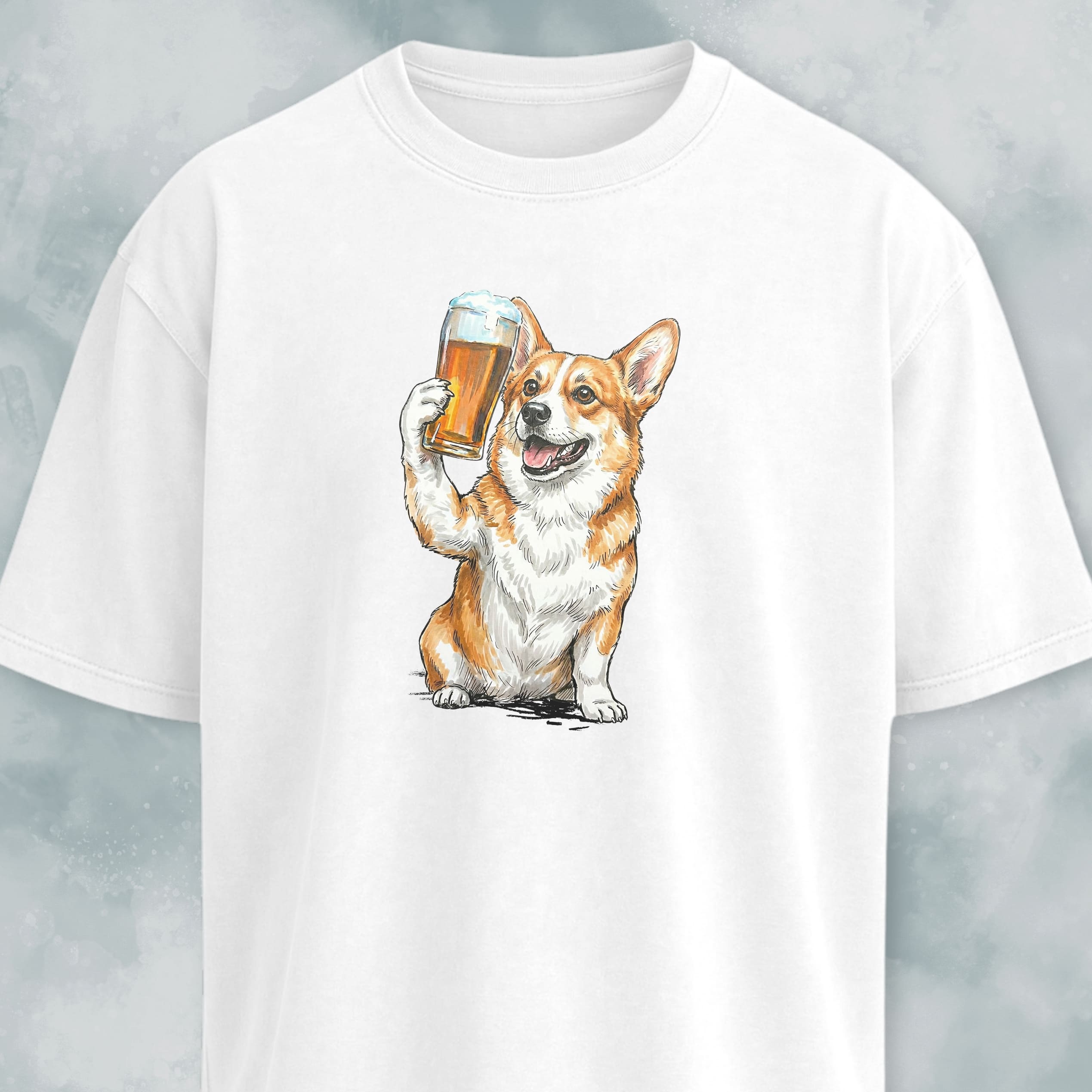 Corgi Cheering With Beer T-Shirt