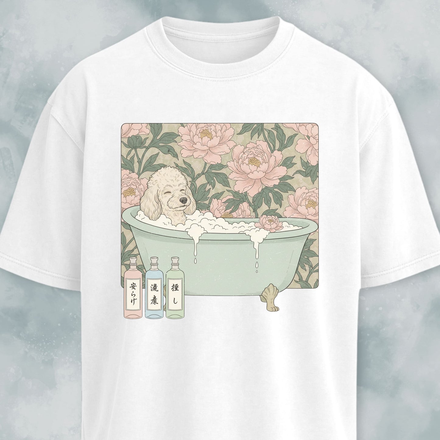 Poodle Taking A Bath T-Shirt