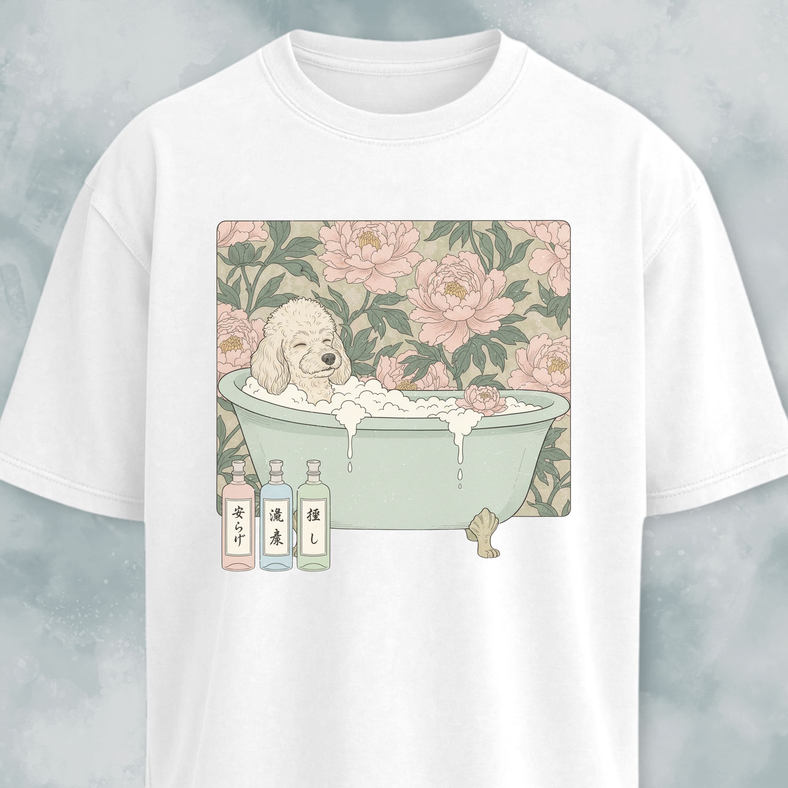 Poodle Taking A Bath T-Shirt