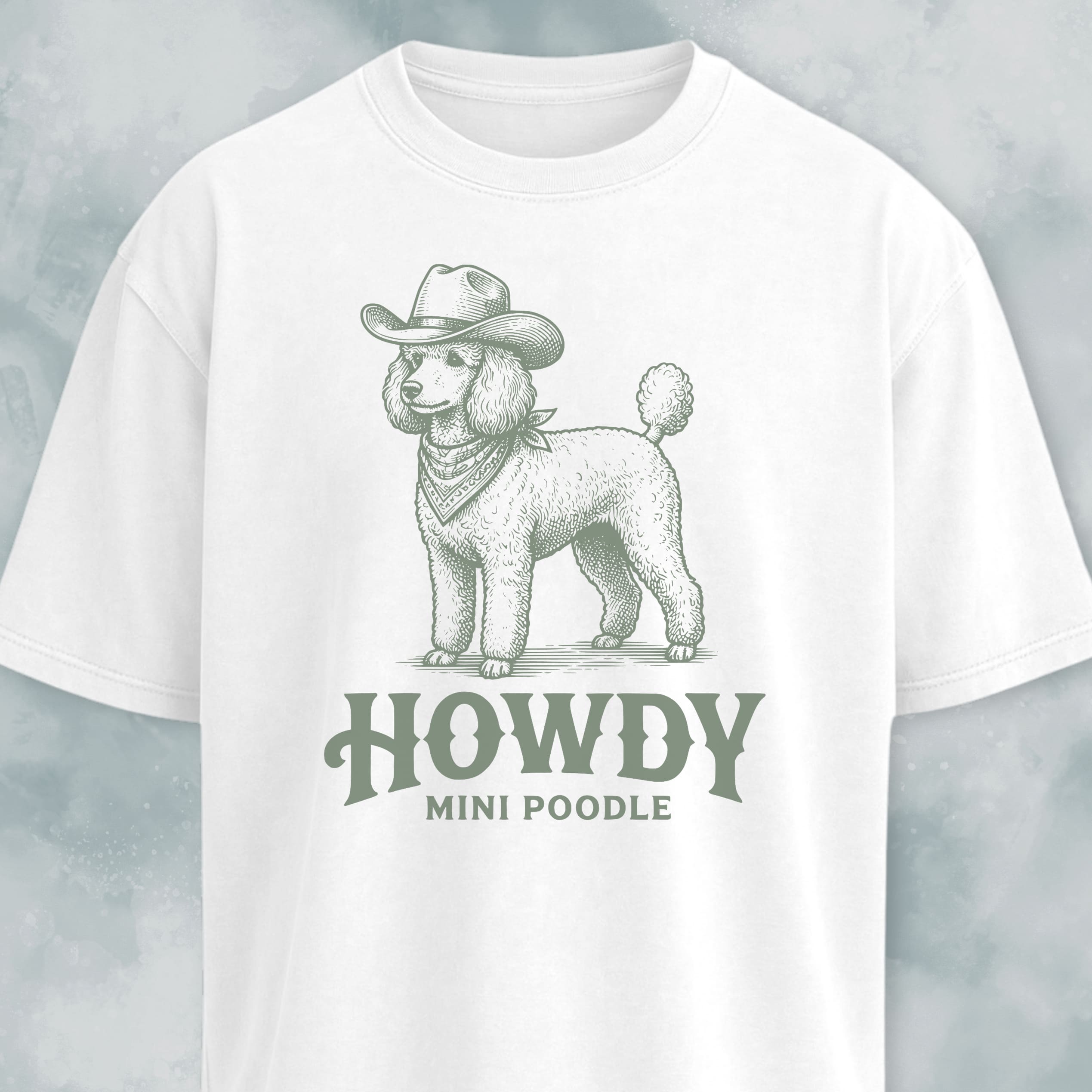 Howdy Mini Poodle T-Shirt