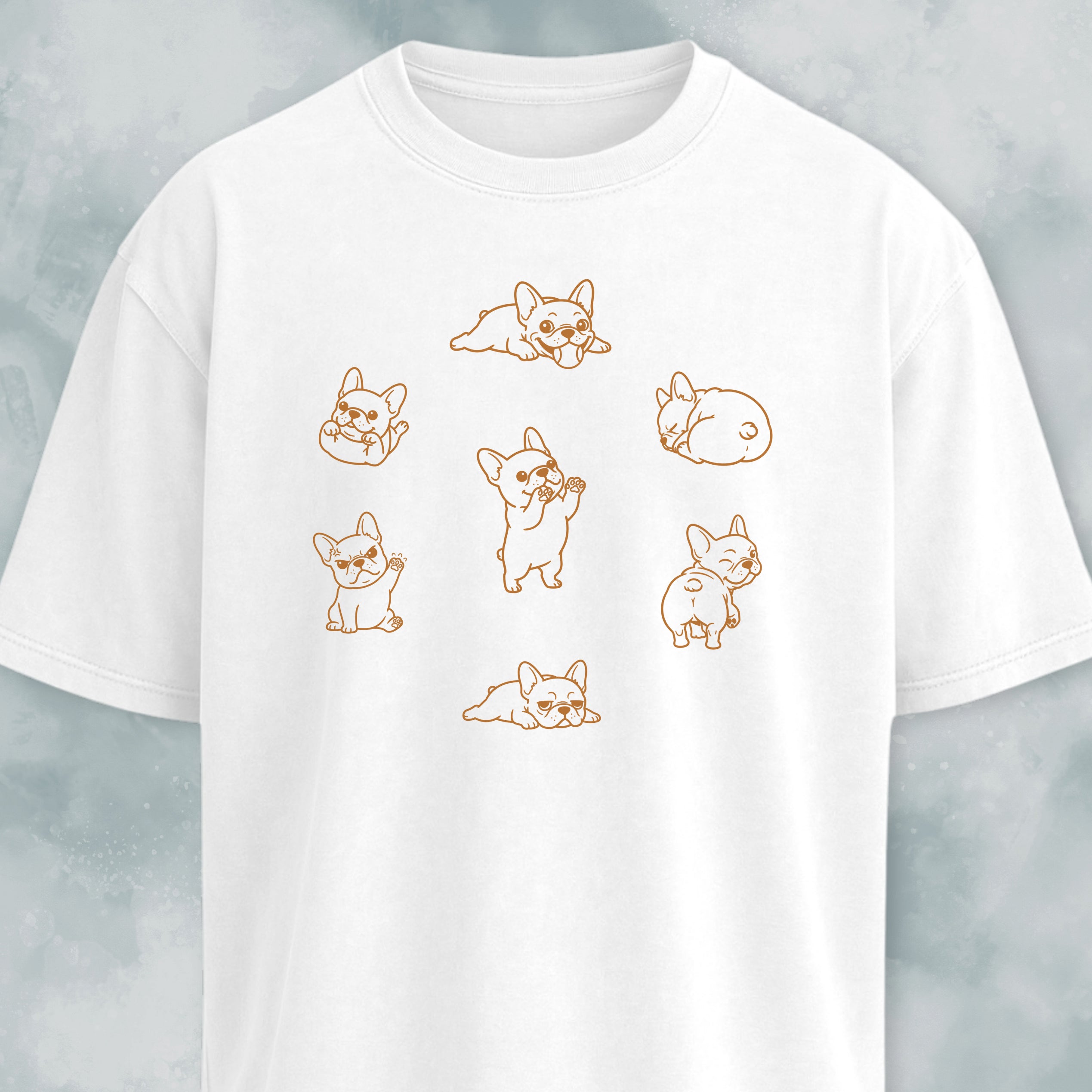 Frenchie Dog Clock T-Shirt