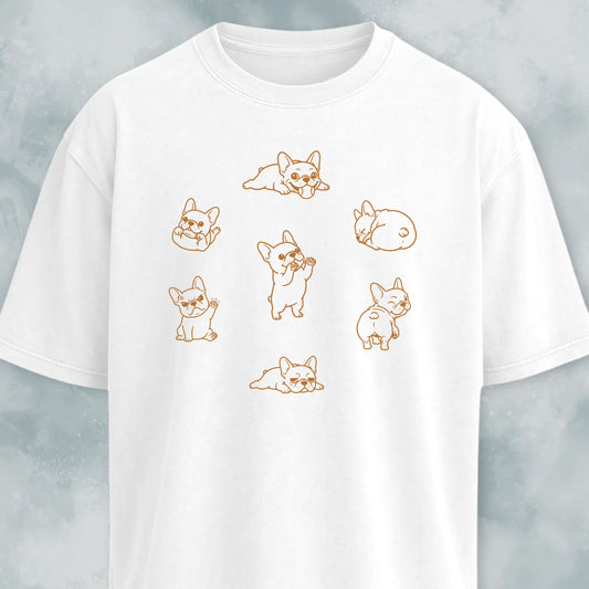Frenchie Dog Clock T-Shirt