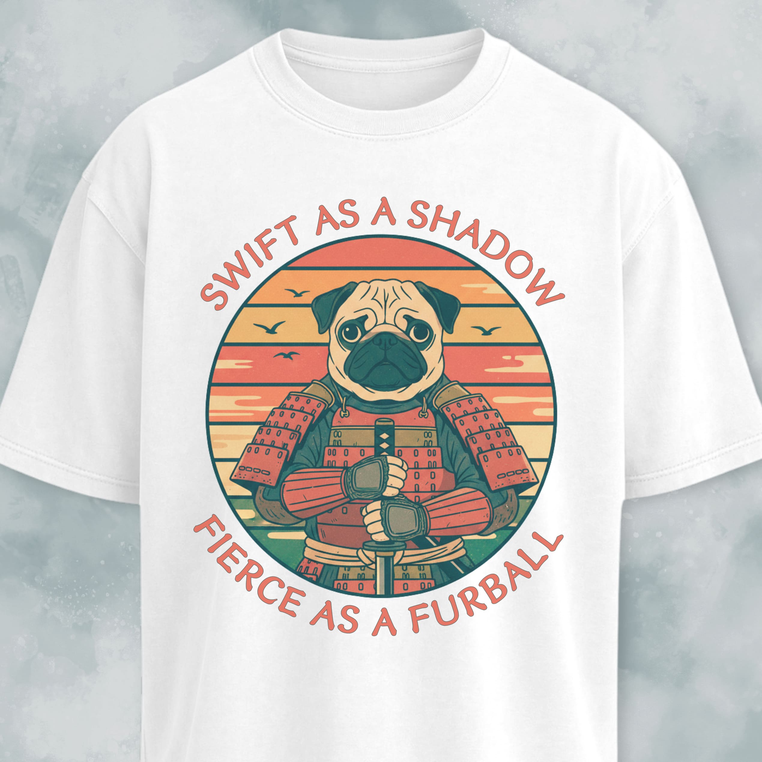 Samurai Pug Swift As A Shadow