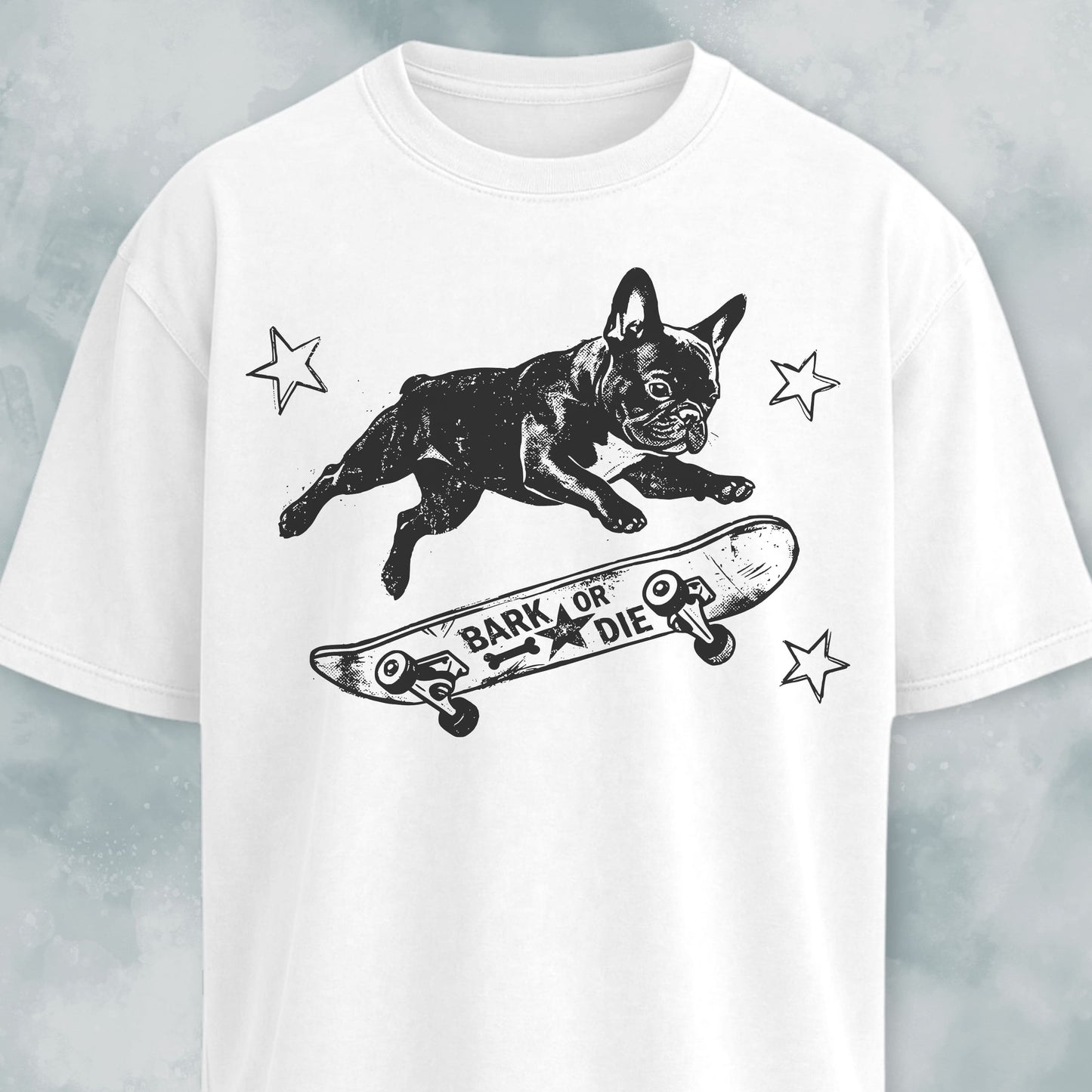 Frenchie On A Skateboard T-Shirt